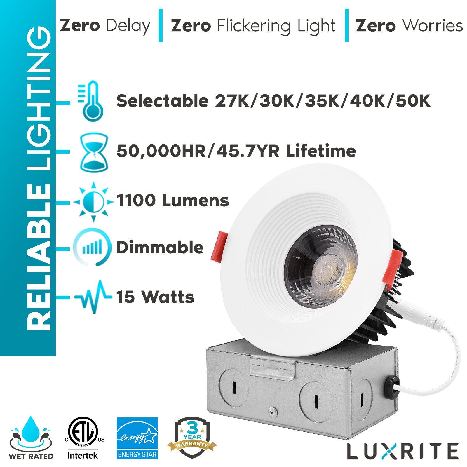 Luxrite LR24950 LR24953-1PK Led-Retrofit-Downlight - View #5