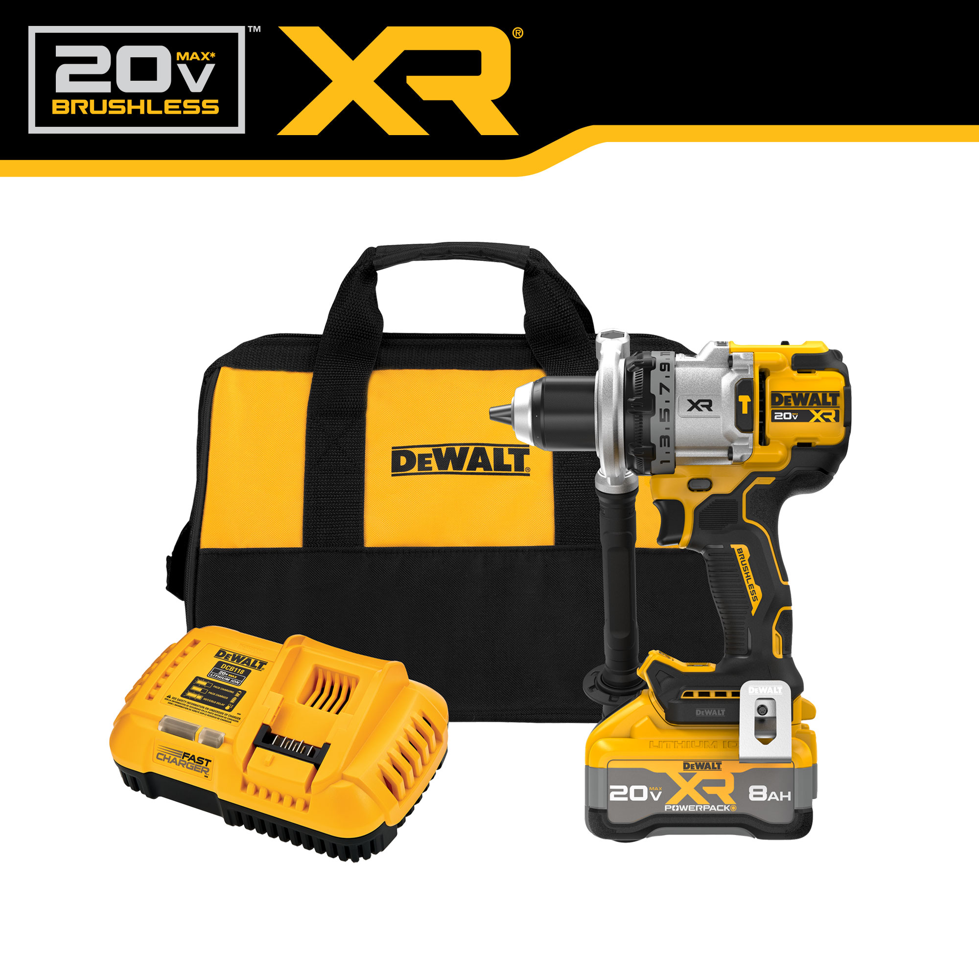 DEWALT XR 2-Tool 20-Volt Max Brushless Power Tool Combo Kit with Soft Case (2-Batteries and charger Included) DCK299M2 Sansujyuku sansujyuku.com