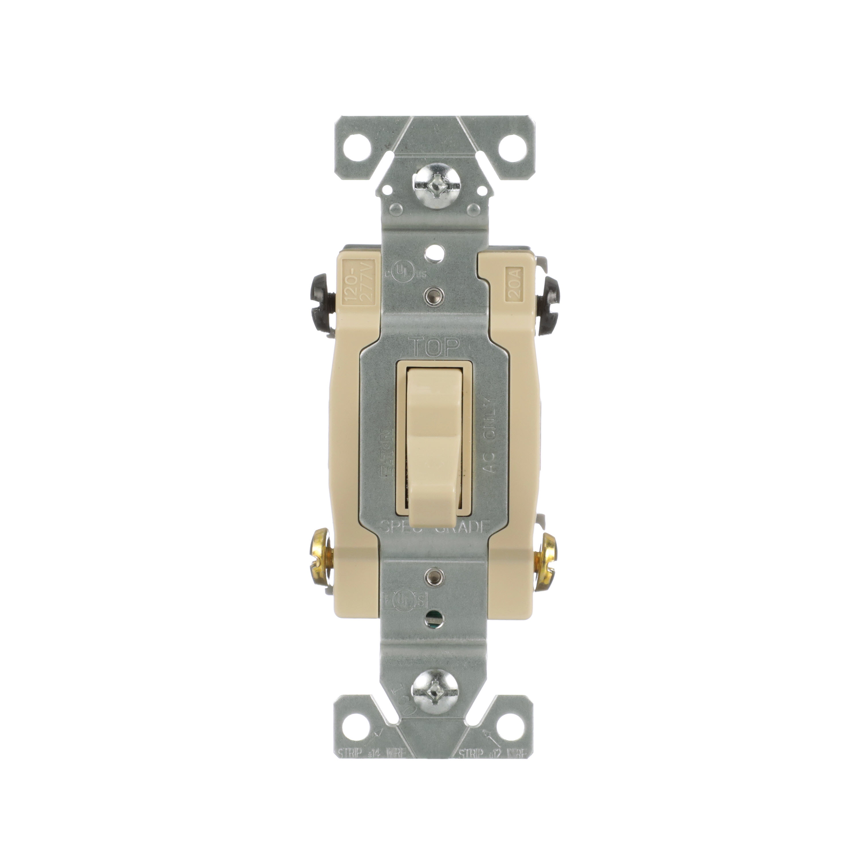 Eaton 20-Amp 4-Way Toggle Light Switch, Ivory in the Light 