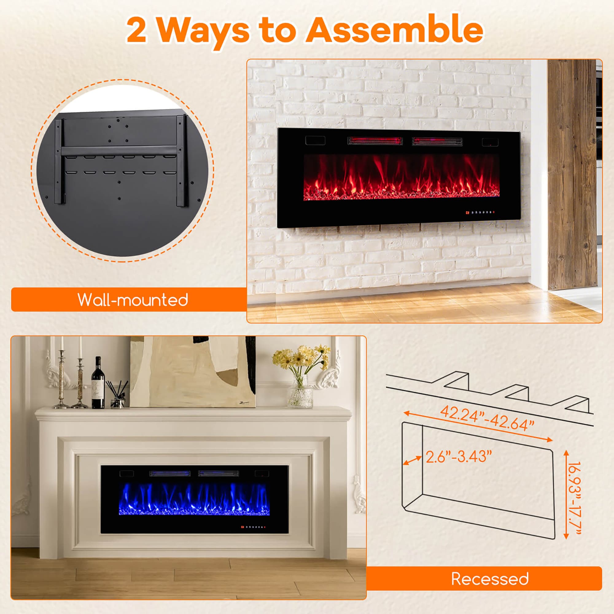 Goplus FP10235US-50 Electric-Fireplaces - View #3