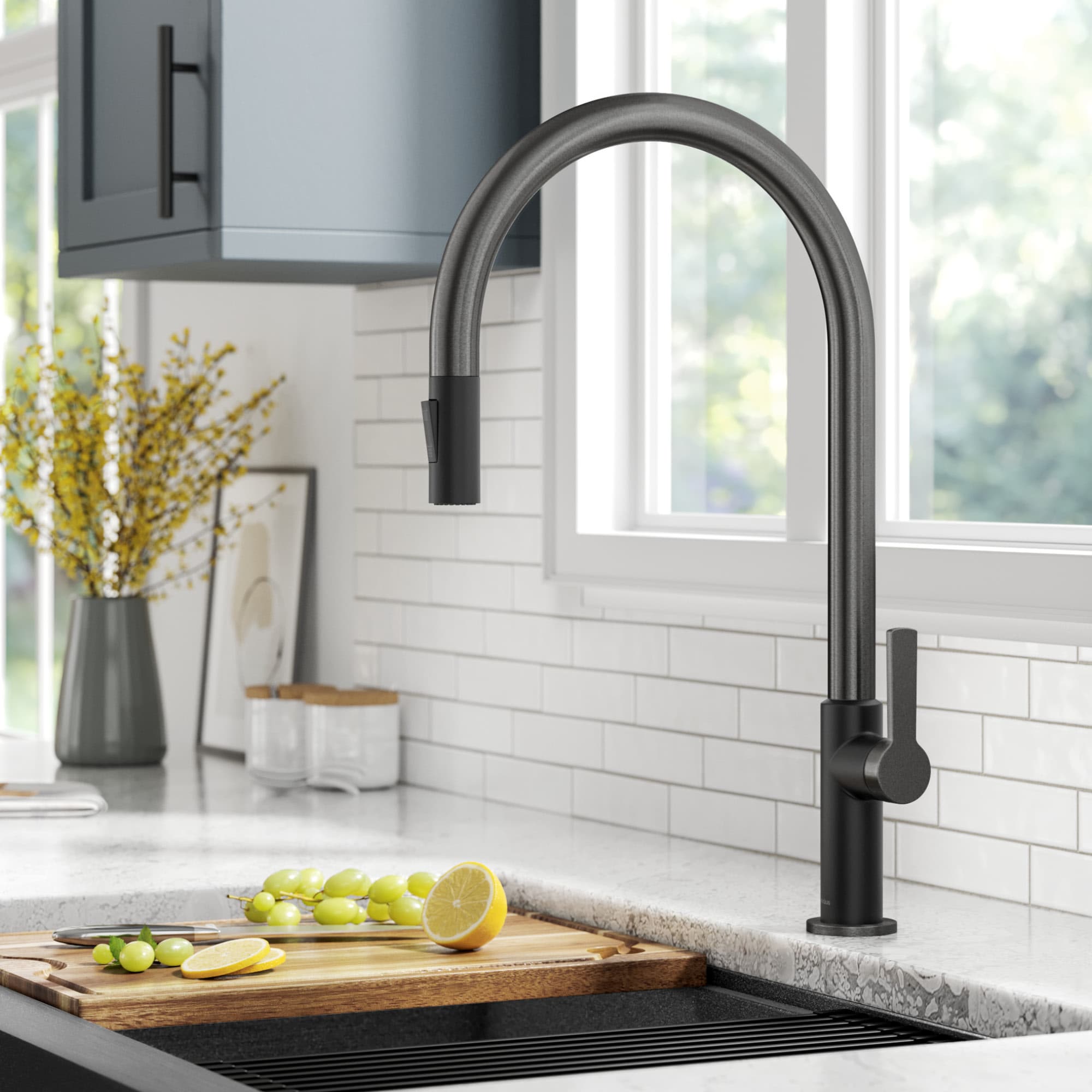 Kraus KPF-2821MBSFSB Kitchen-Faucets - View #2