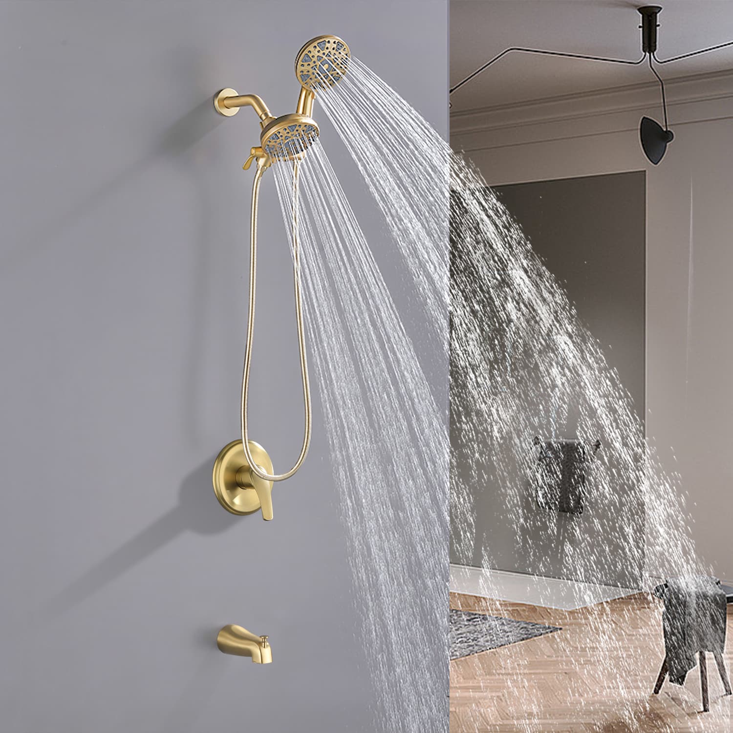 WELLFOR WAQ7006TMB Tub-Shower-Faucets - View #5