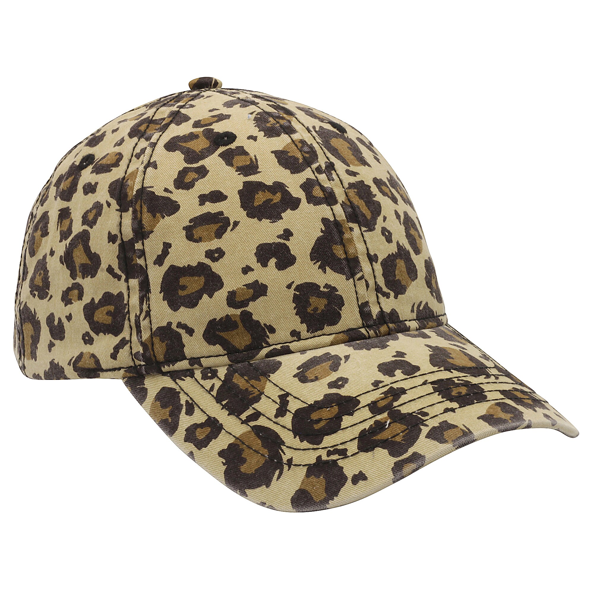 Infinity Brands 3621187 Women's Leopard Washed Cotton Baseball Cap