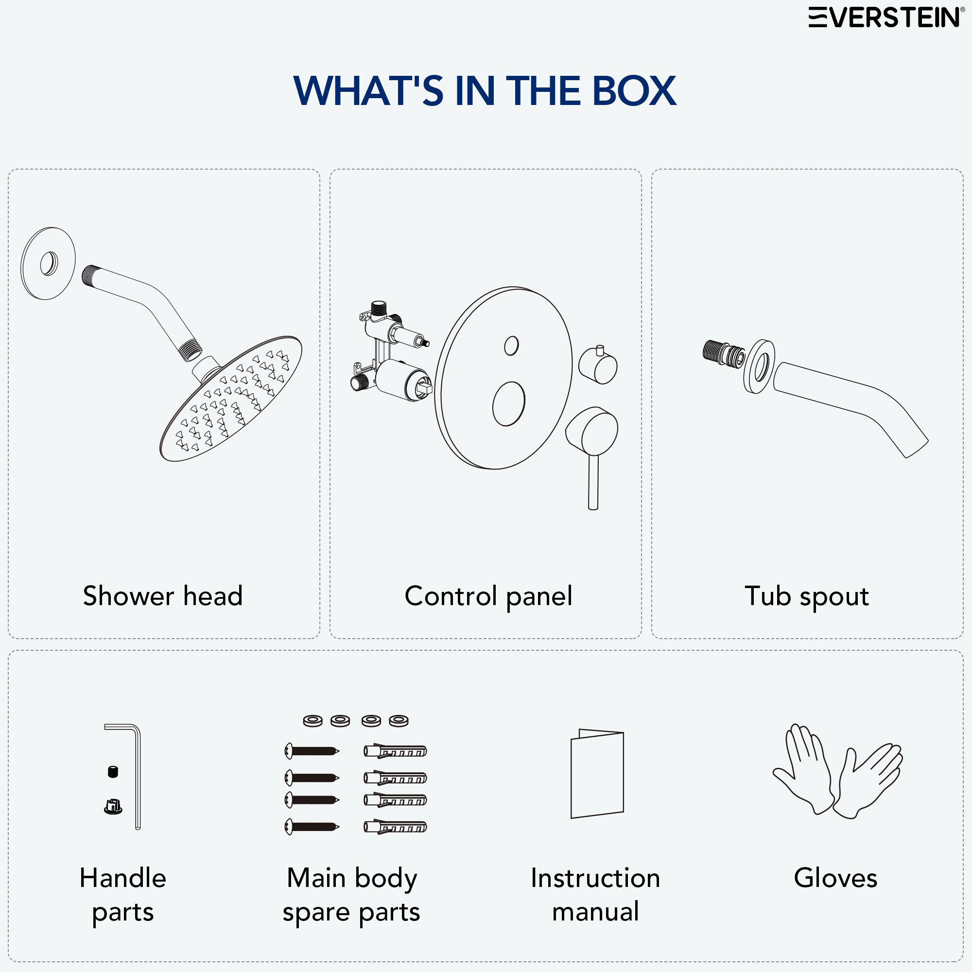 EVERSTEIN Q-909-OTOP Tub-Shower-Faucets - View #13