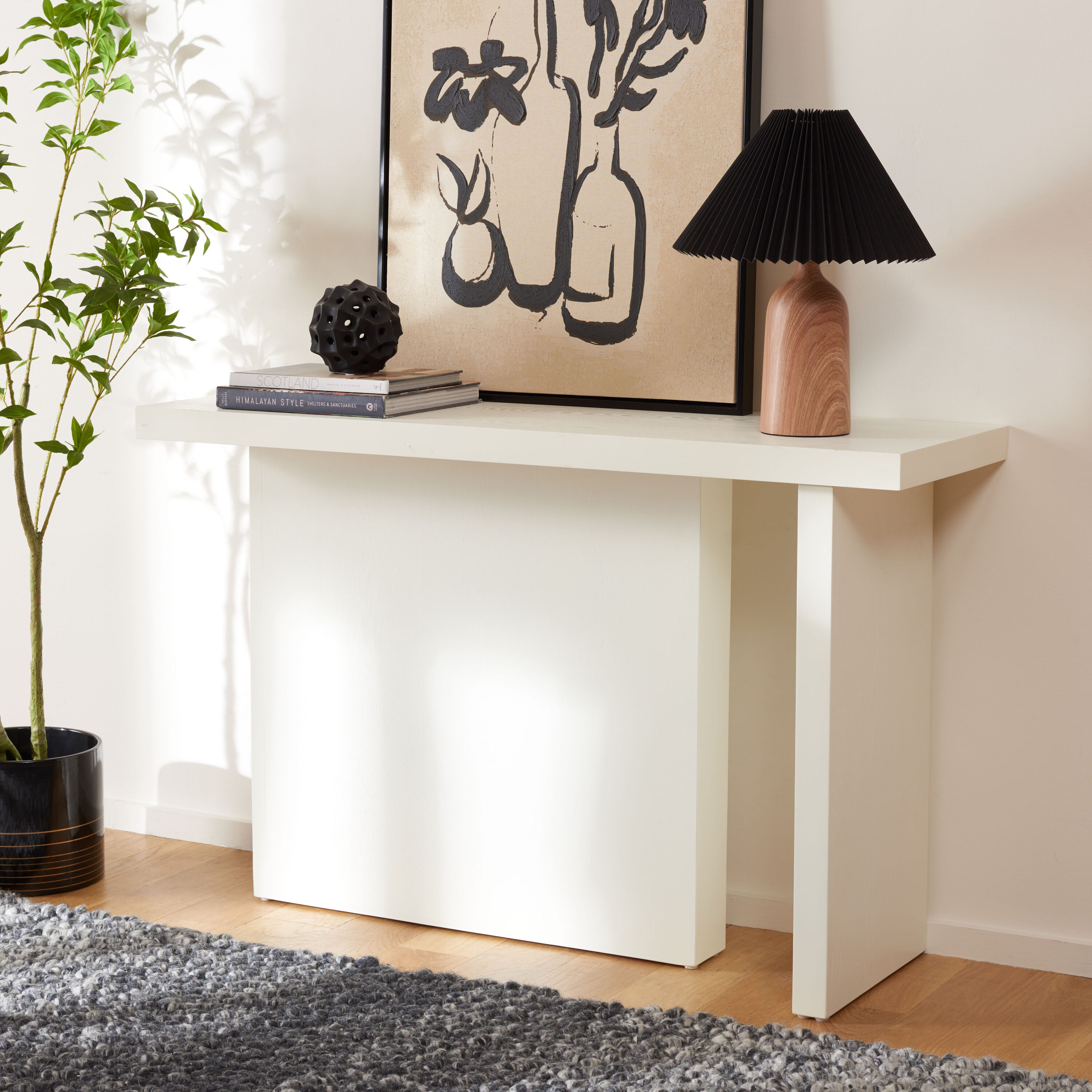 Safavieh CNS9707B Assana Modern Nc Coating Console table