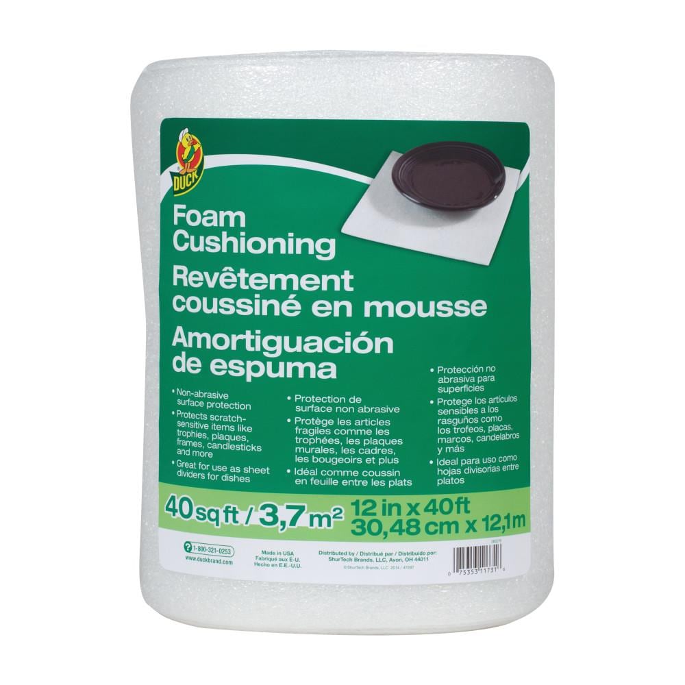 Emballage protecteur en mousse Duck pour expédition, déménagement,  rangement, 12 po x 40 pi