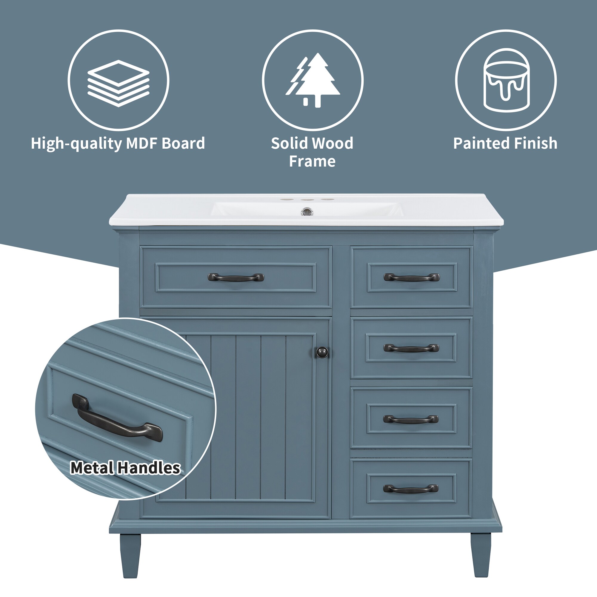 Iseryn YSG554CP336 Bath-Vanity-Combo - View #4