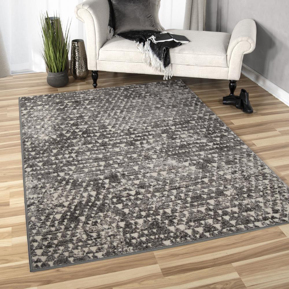 Orian Rugs Sedona Timberlane 5 x 8 Natural Indoor Abstract Mid-century ...