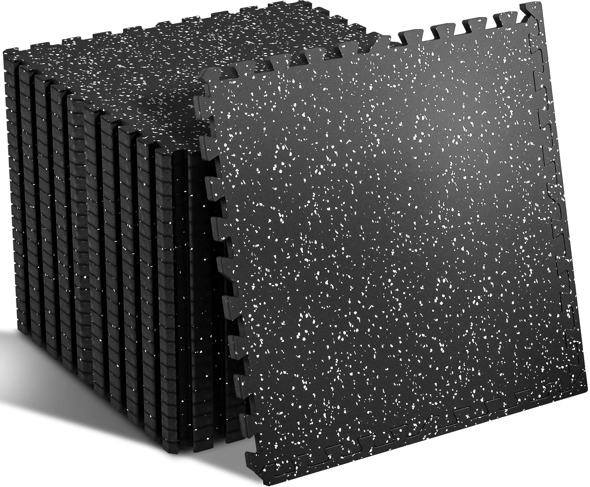 Justincity -  12 pcs High Density EVA Foam Rubber Top Exercise Equipment Mats Interlocking Protec...
