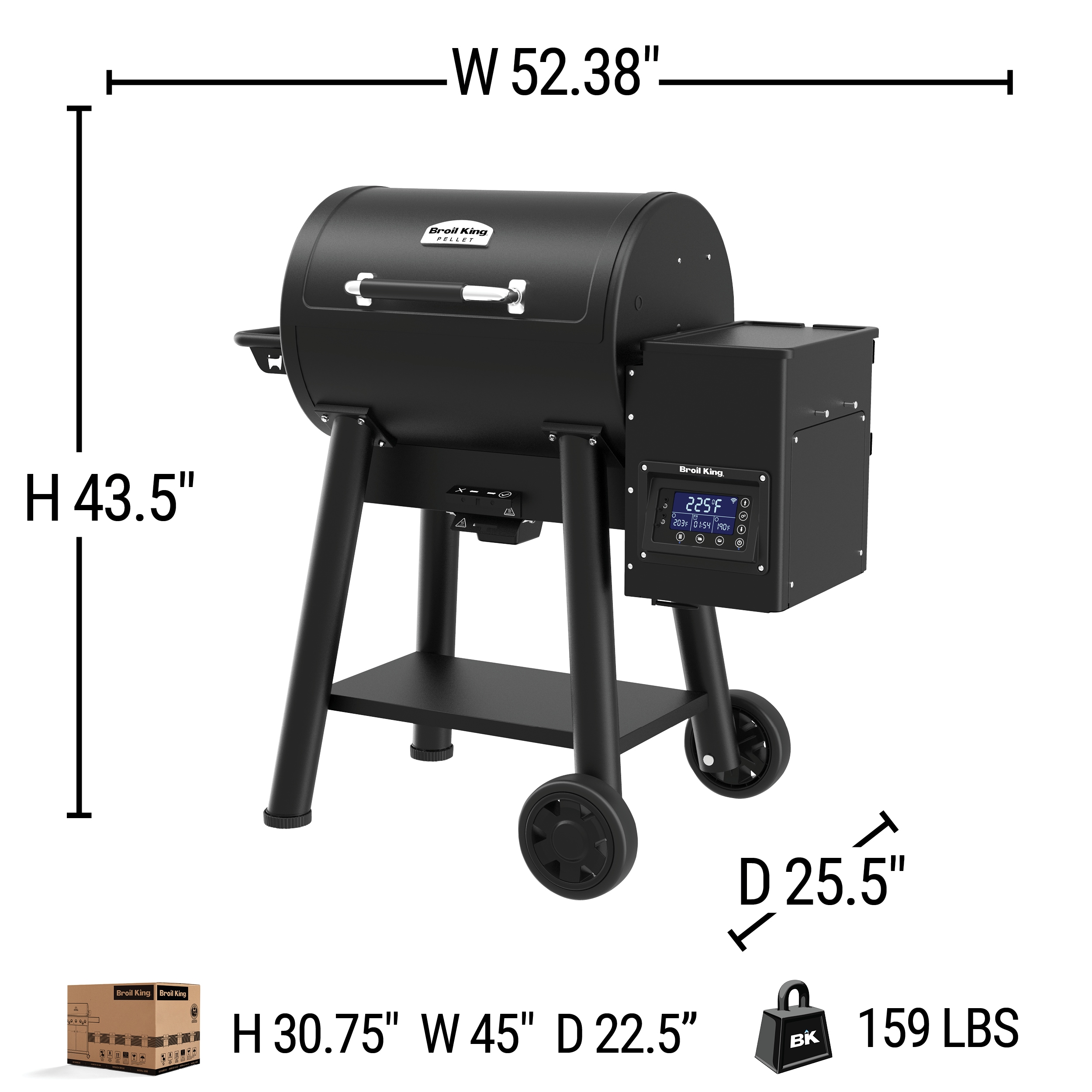 Baron Pellet 400 Smoker and Grill With WiFi and Bluetooth Connectivity - CB  Furniture