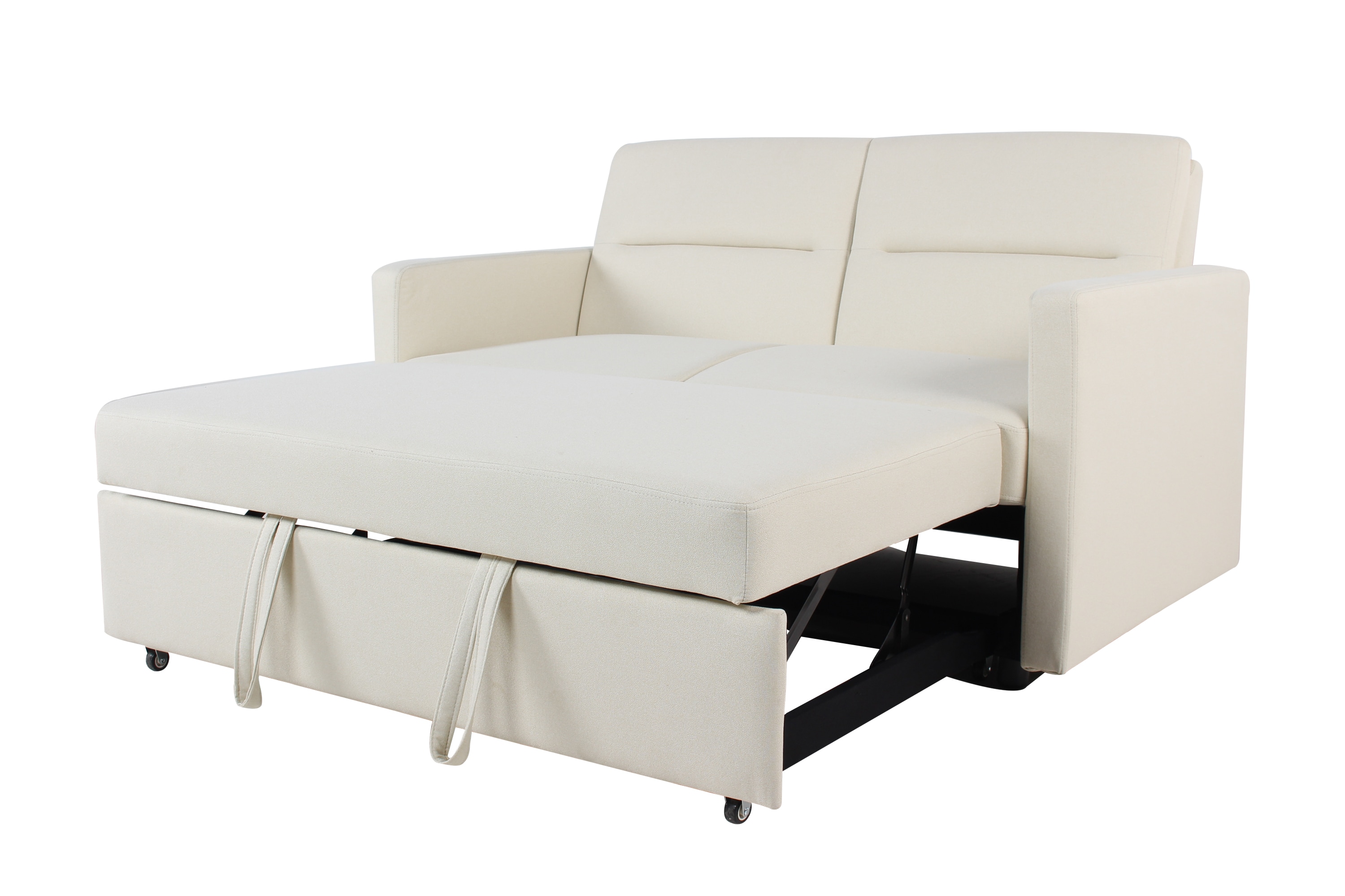 CESICIA LVE-07 55.1-Inches Modern Cream Reclining Sofa