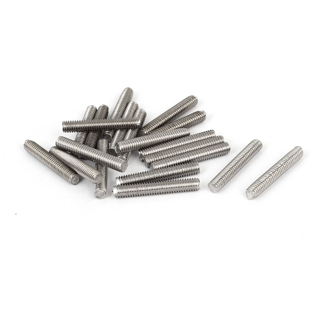 Unique Bargains M4 x 25mm 304 Stainless Steel Fully Threaded Rod Bar Studs Fastener 20pcs #S26031900UX2286