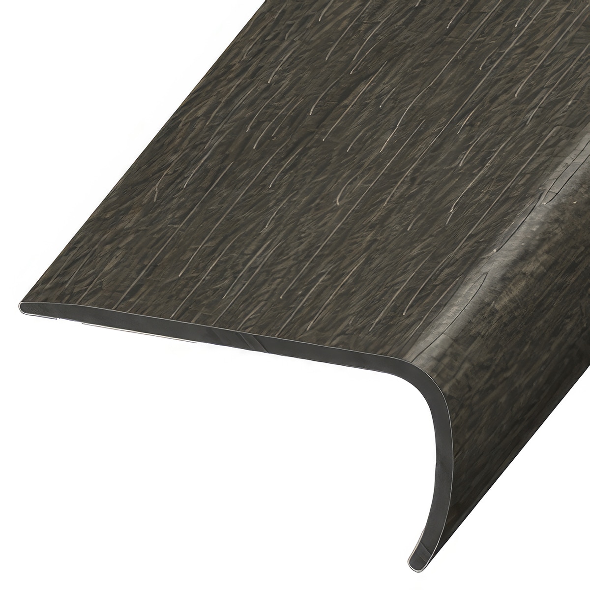 Versatrim VE-111543 Pop MaxCore Lucida Pop MaxCore-Obsidian Prefinished 1-in T x 2-in W x 94-in L PVC Square cap