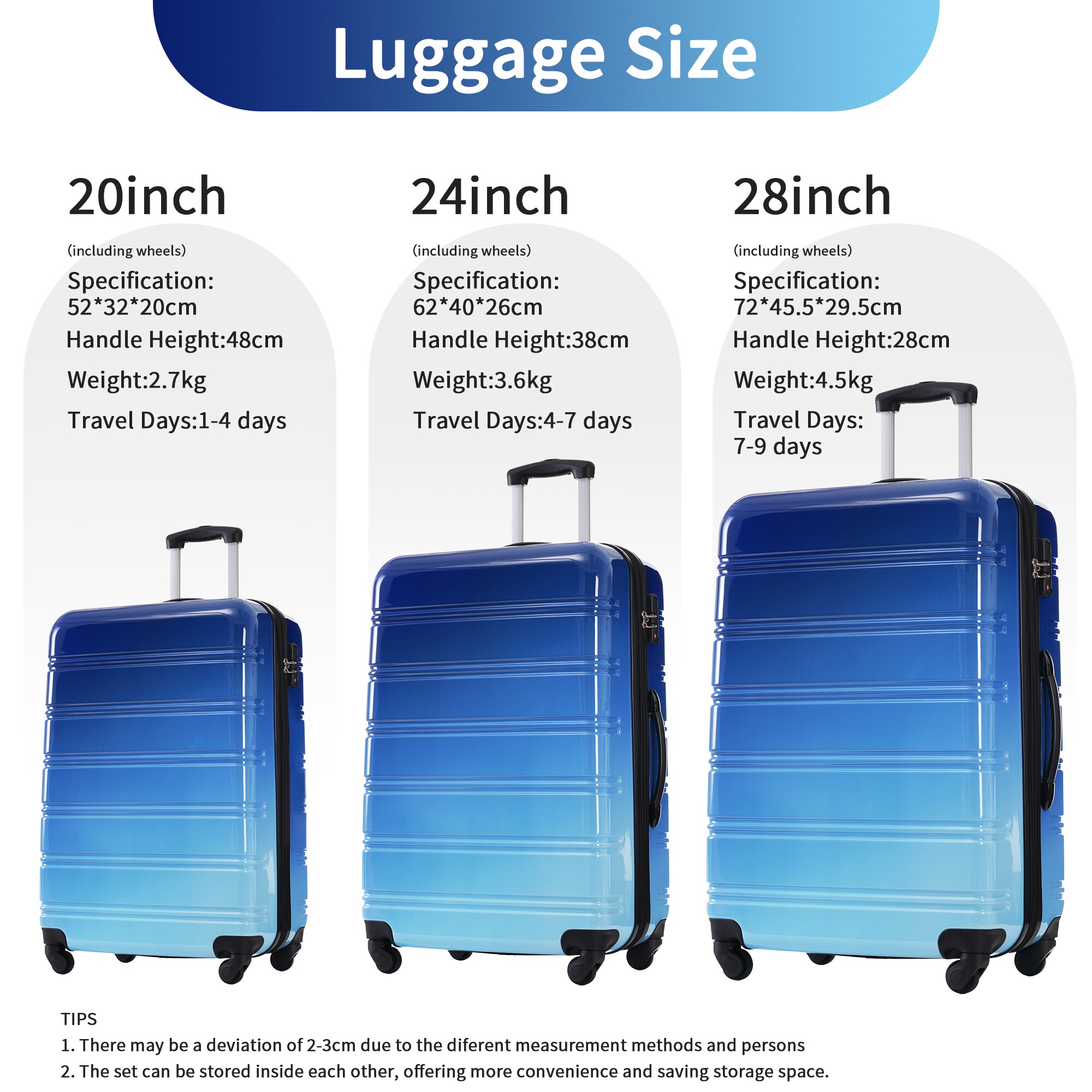 ModernLuxe L3P-N732P184448S Luggage-And-Luggage-Sets - View #14