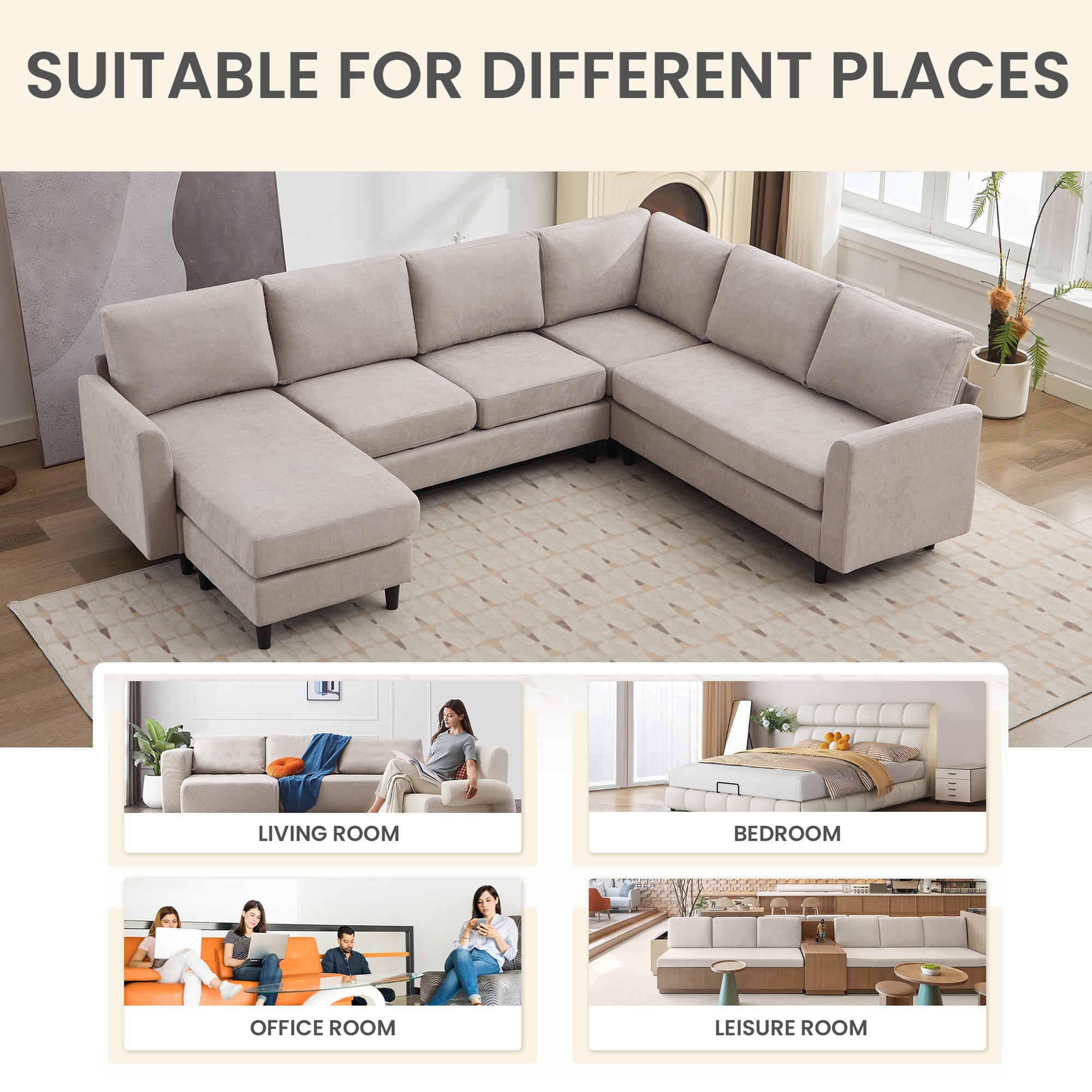 VOUA SAF-XNE4R2G-GY Sofas-Loveseats - View #8