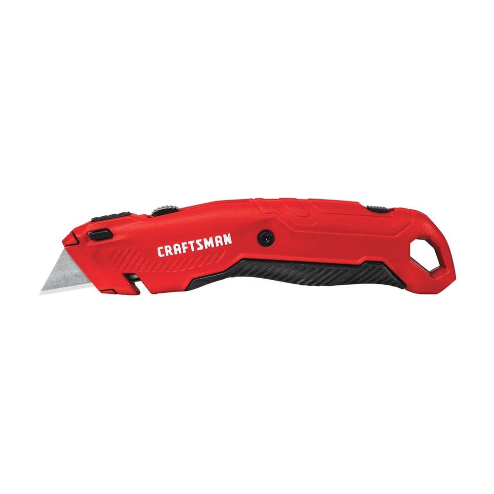 CRAFTSMAN 3/4-in 3-Blade Retractable Utility Knife with On Tool Blade  Storage in the Utility Knives department at