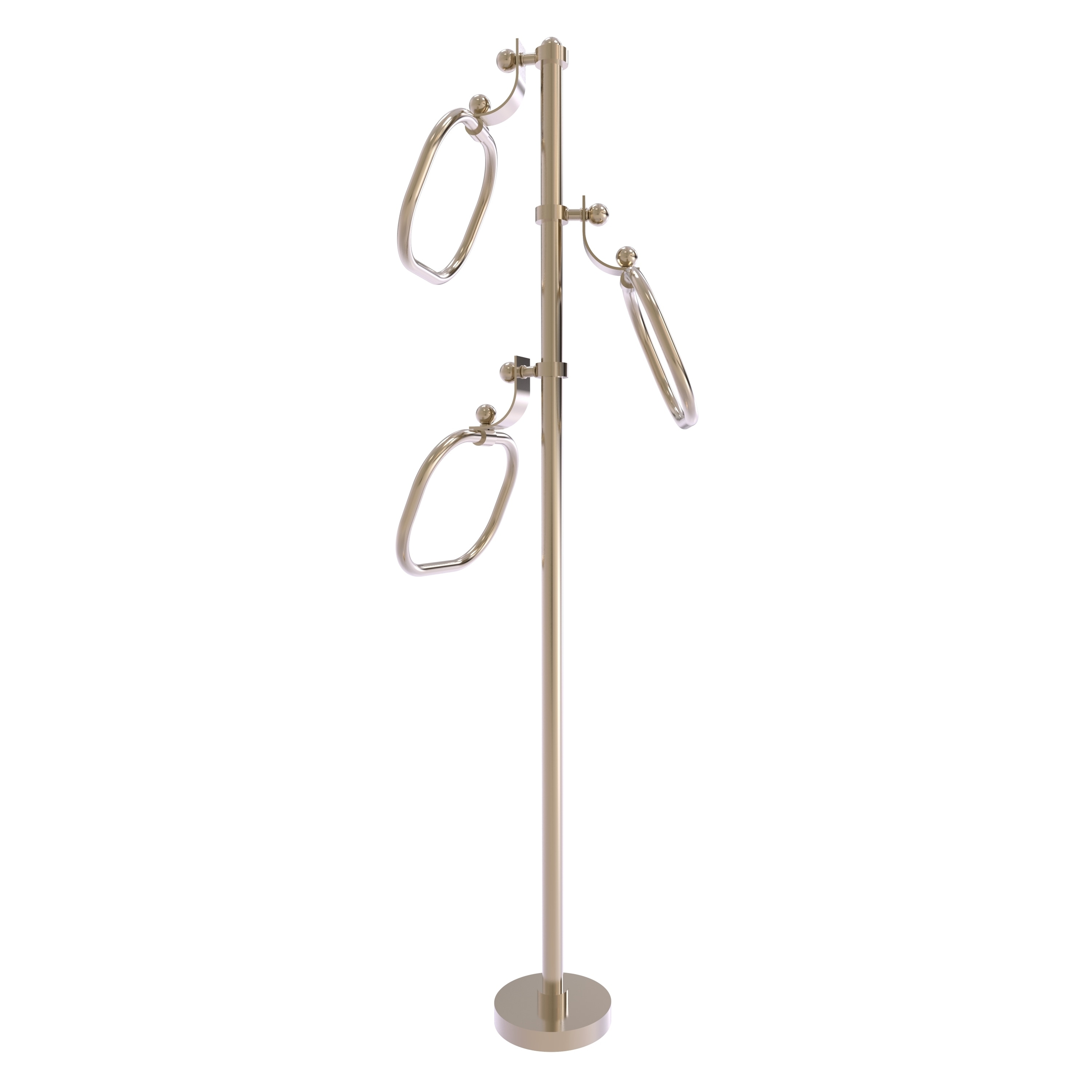 Allied Brass TS-83-PEW Antique Pewter Freestanding floor Single Towel Ring