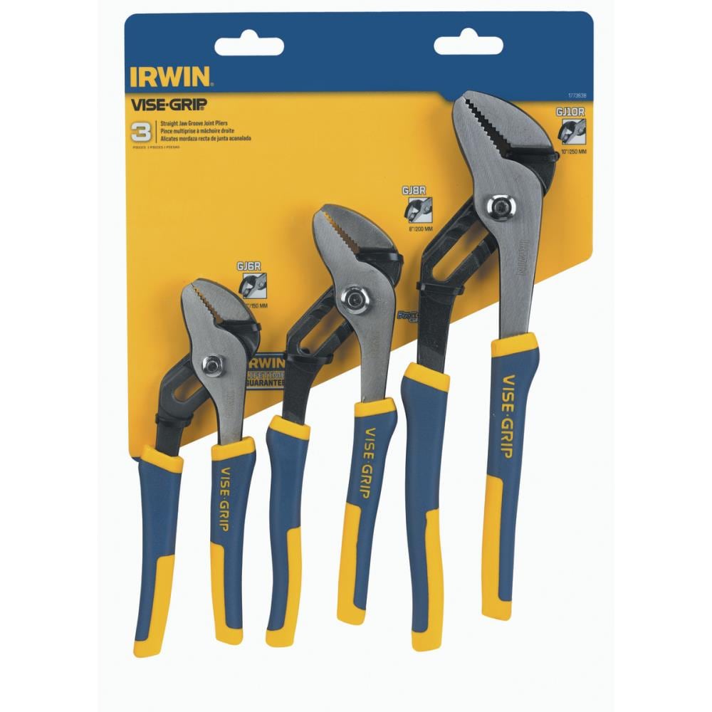 IRWIN VISE-GRIP ProPliers 3-Pack Tongue & Groove Plier Set In The Plier ...