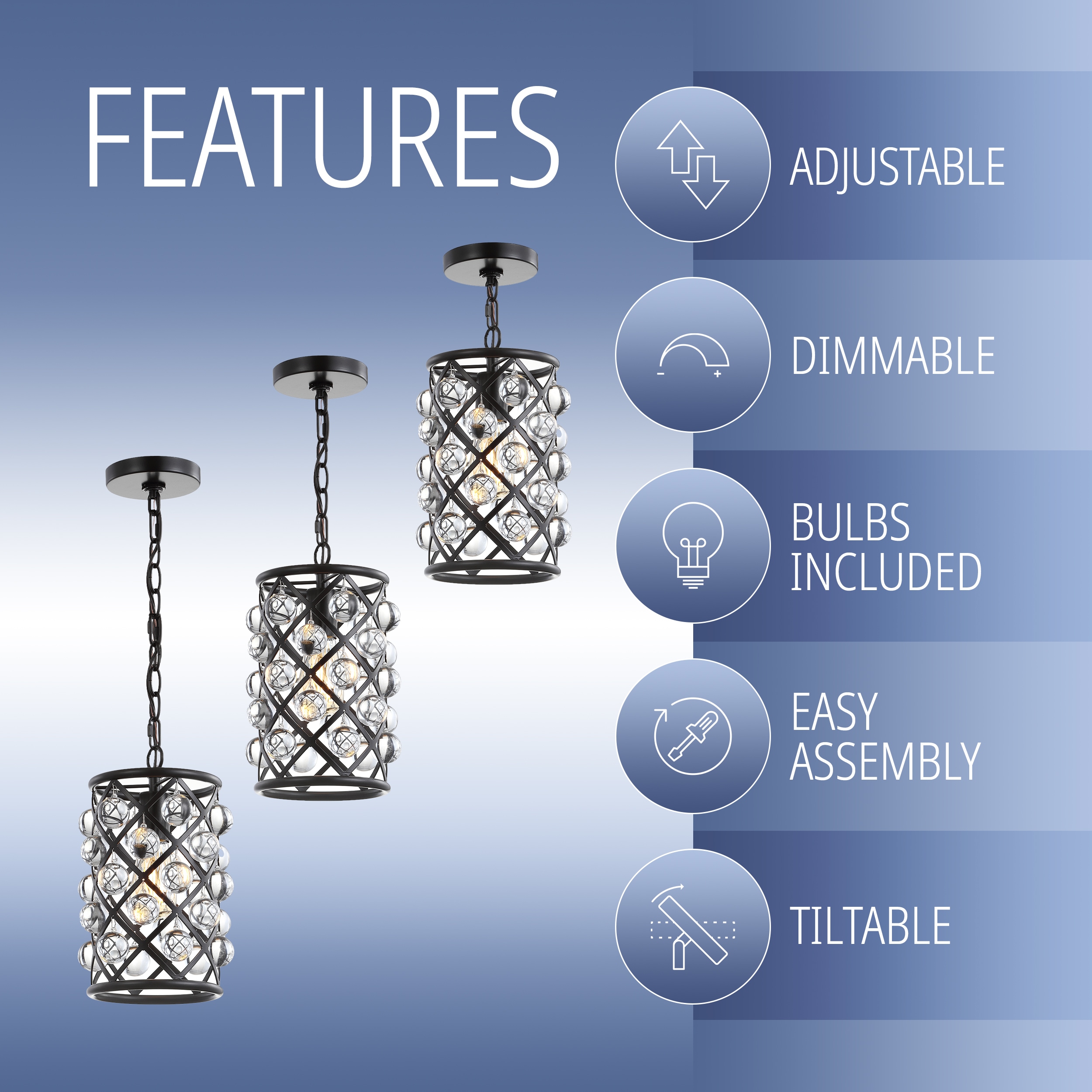 JONATHAN  Y JYL9506A Pendant-Lights - View #6