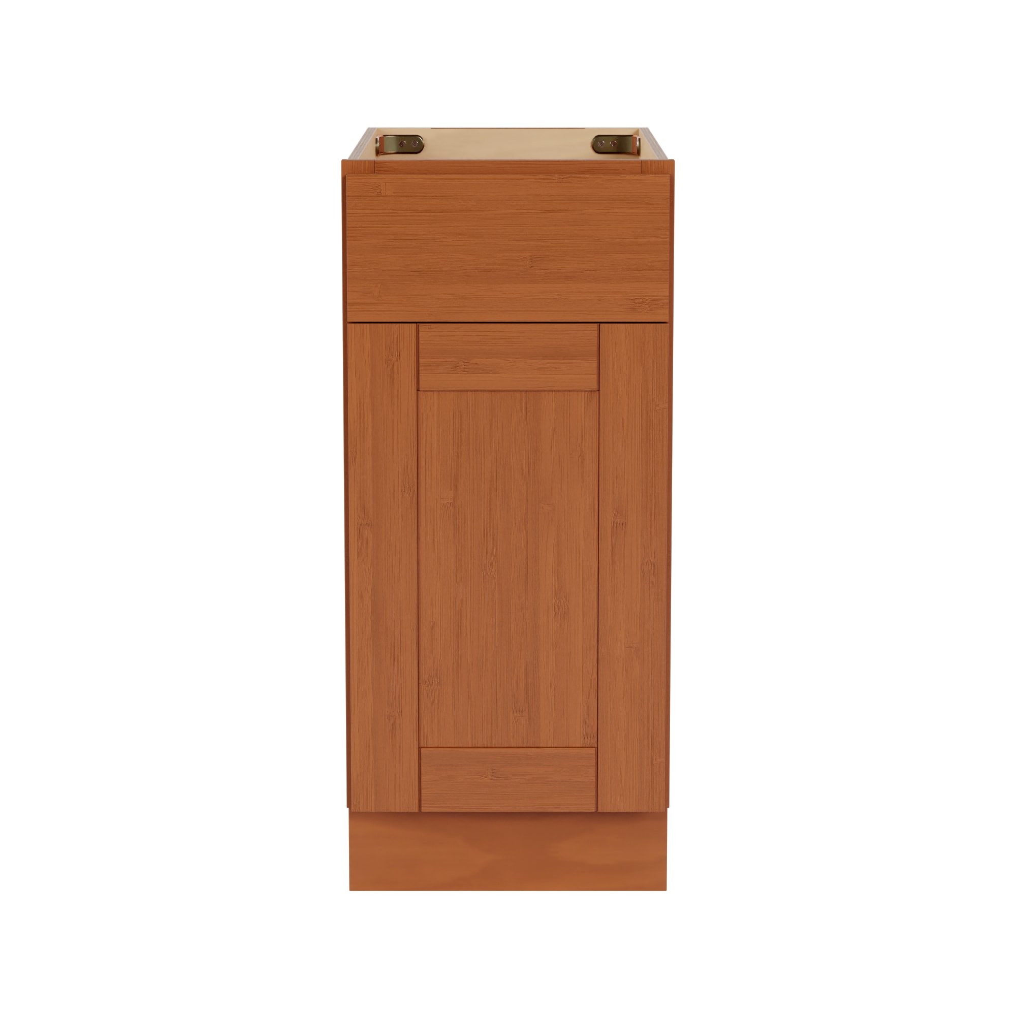 Arcade Green 101B1524 15-in W x 34.5-in H x 24-in D Bamboo Bamboo Base Fully assembled Plywood Cabinet (Recessed Panel Shaker)
