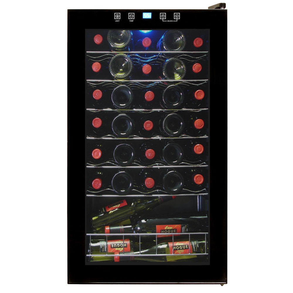 Vinotemp VT-34 TS 19.0-Inches W 34 -Bottles Black Freestanding Indoor Wine Cooler