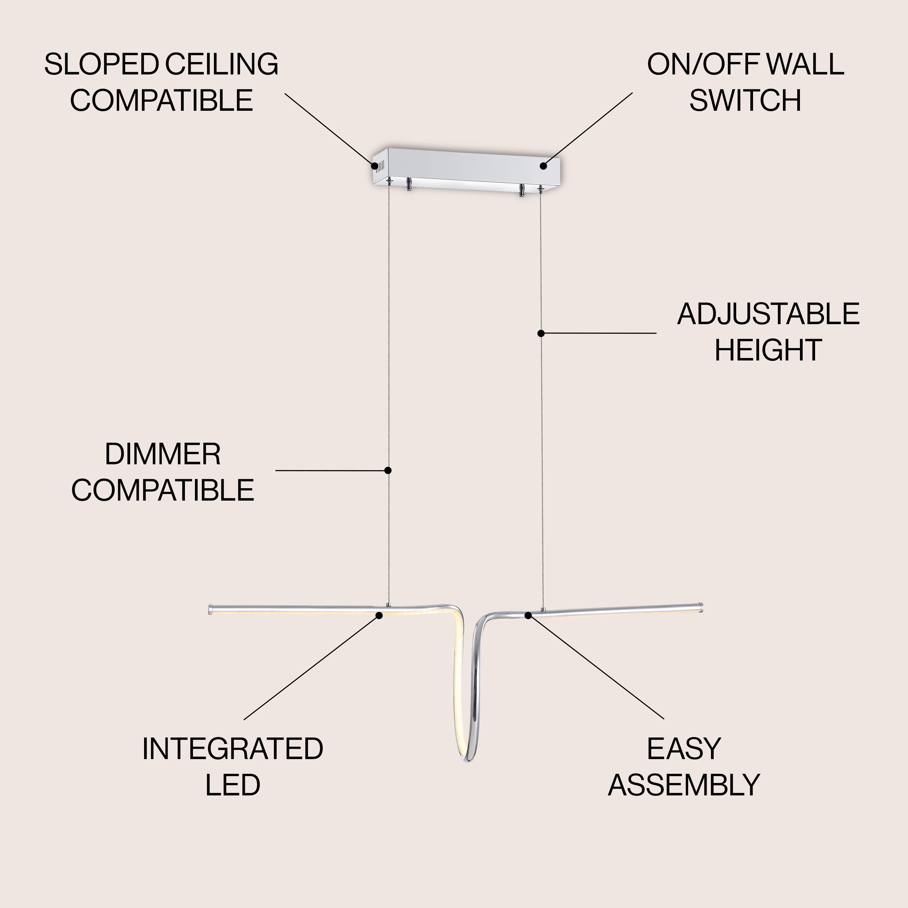 JONATHAN  Y JYL7029A Pendant-Lights - View #2