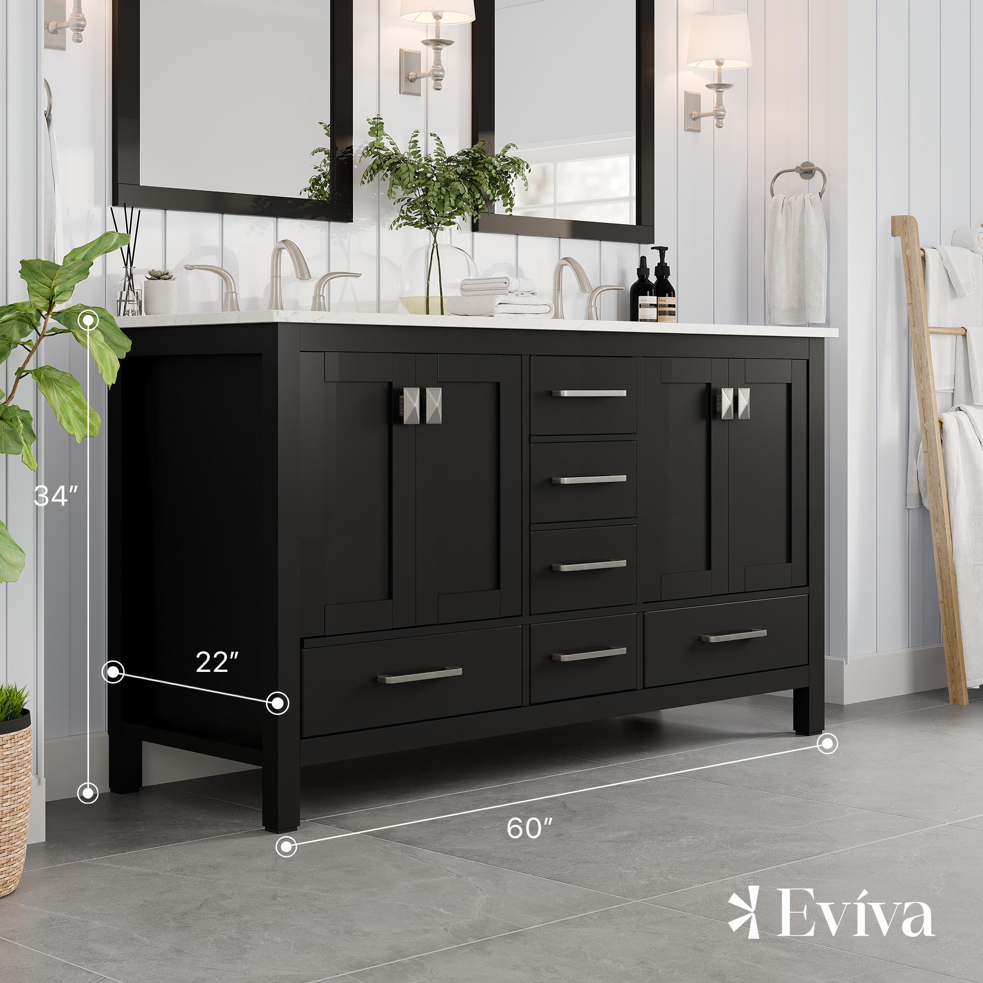 Eviva EVVN412-60ES Bath-Vanity-Combo - View #2