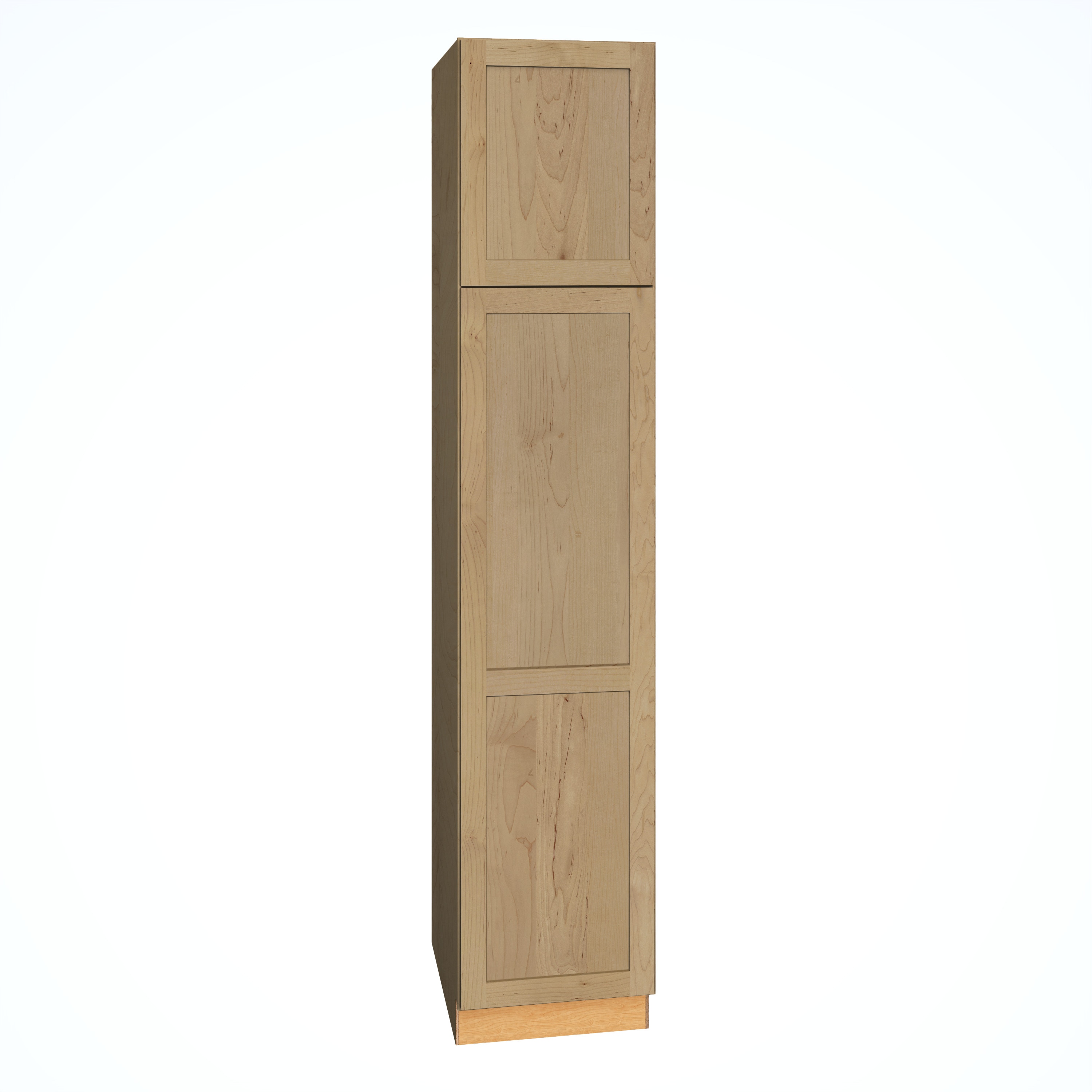 Diamond Express 62K-U189024R Jamestown 18-in W x 90-in H x 24-in D Coastline Brown Pantry Fully assembled Plywood Cabinet (Recessed Panel Shaker)