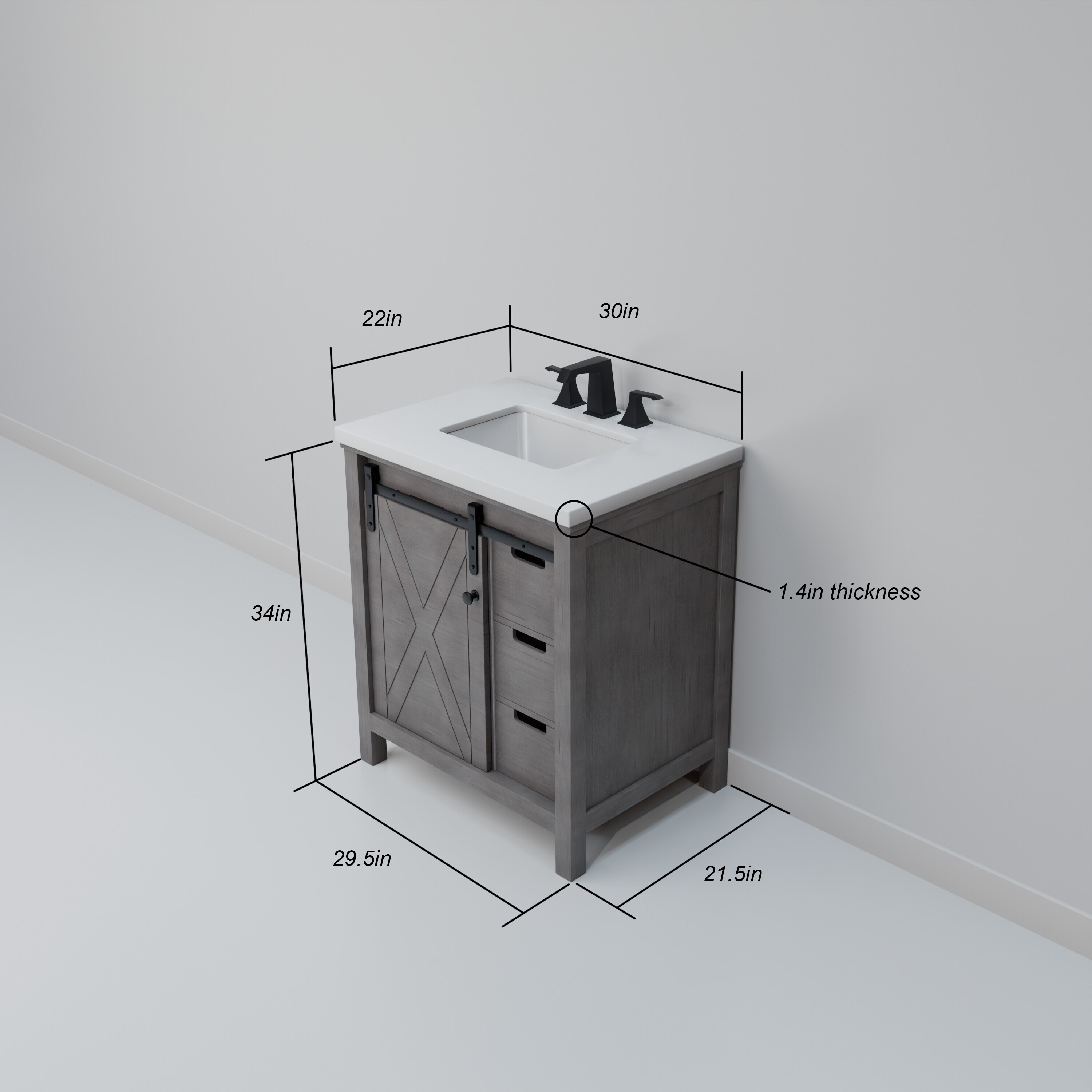 Lexora LM342230SH00M28 vanities - View #8