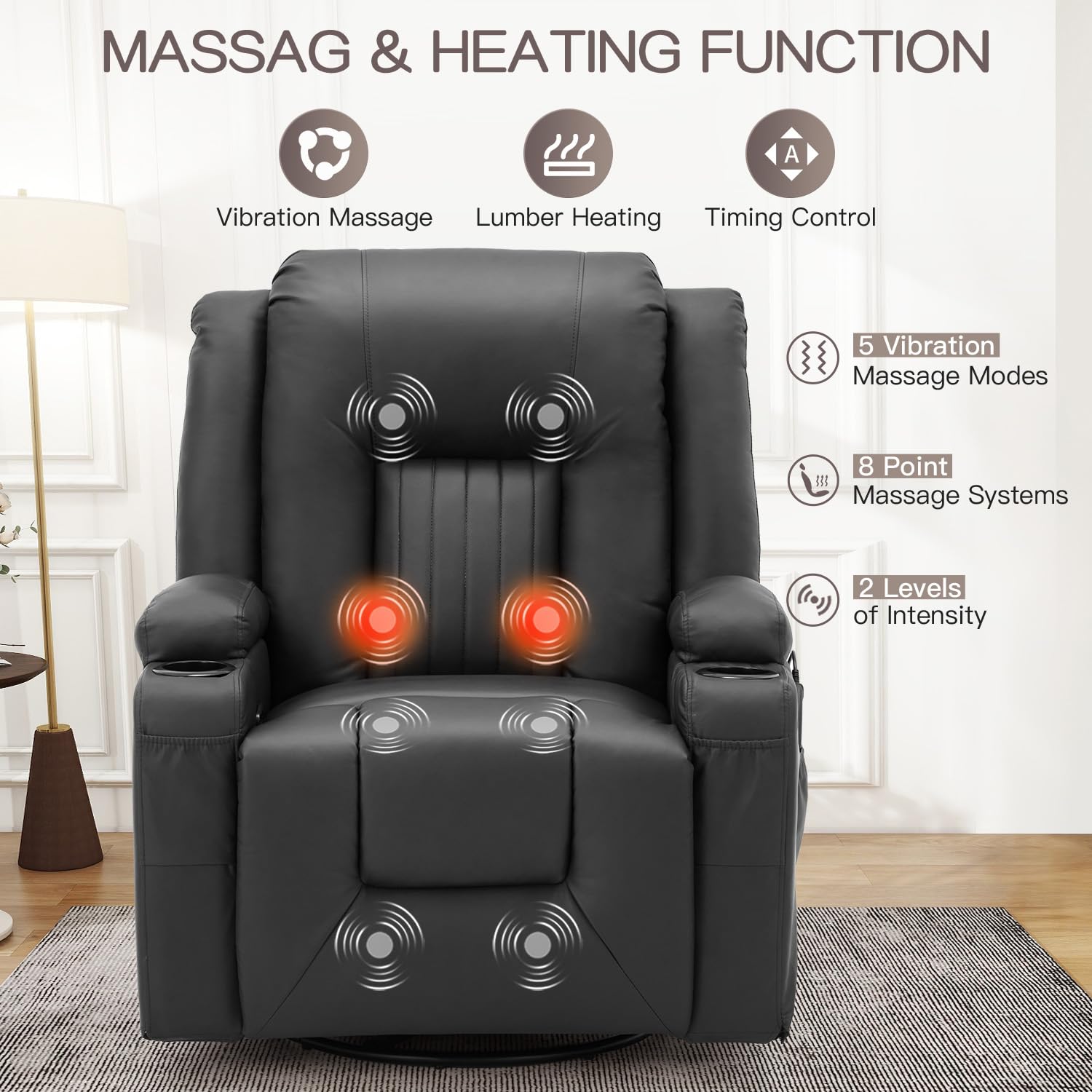 AECOJOY 13096UBK-LS01 Sofas-Loveseats - View #3