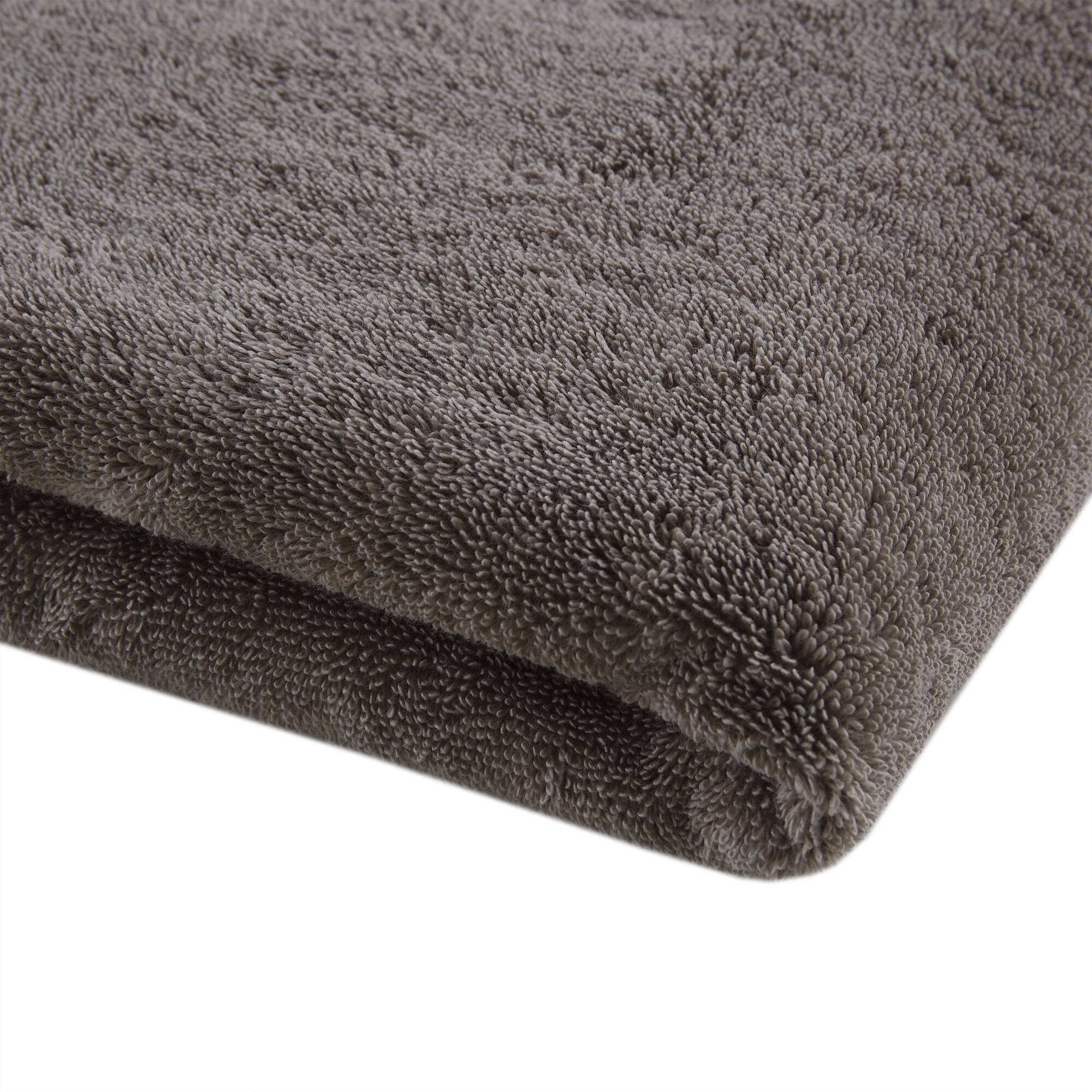 Oversized Charcoal Turkish Cotton Bath Sheet Set, 2 Piece