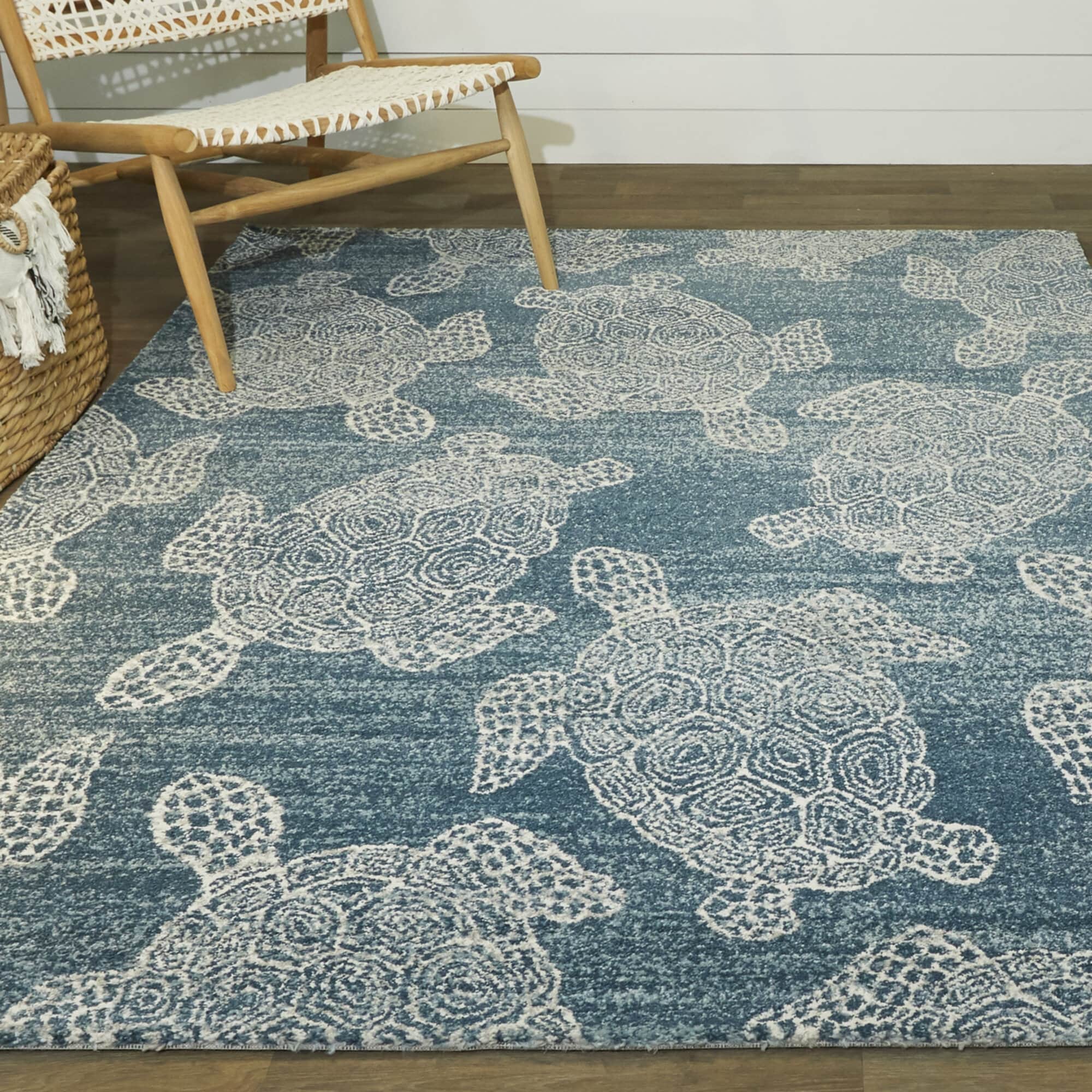 Balta 3111730 Space Explorer 2 x 7 (ft) Loomed Polypropylene Navy Rectangular Indoor Abstract Runner rug