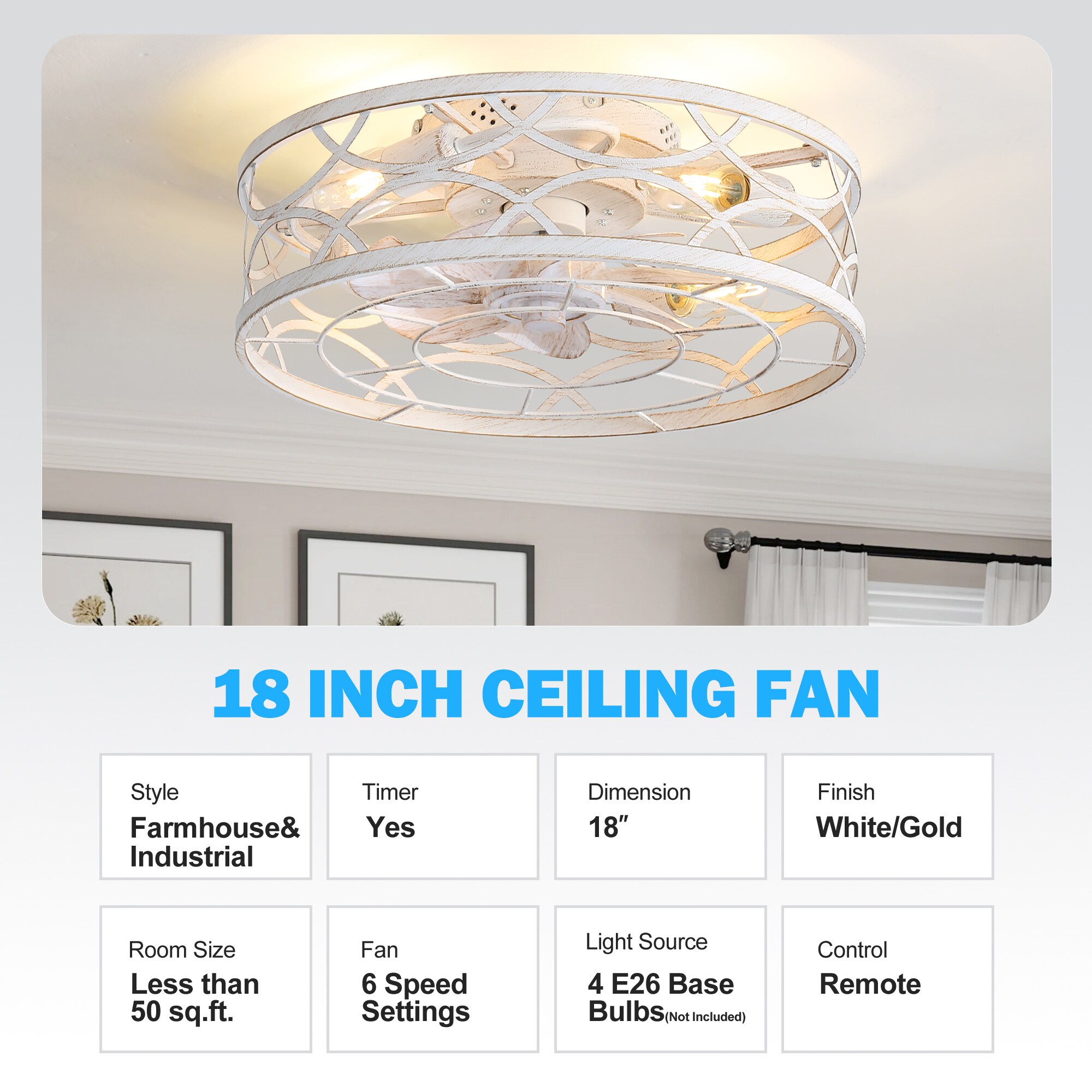 Breezary 30011-WH Ceiling-Fans - View #8