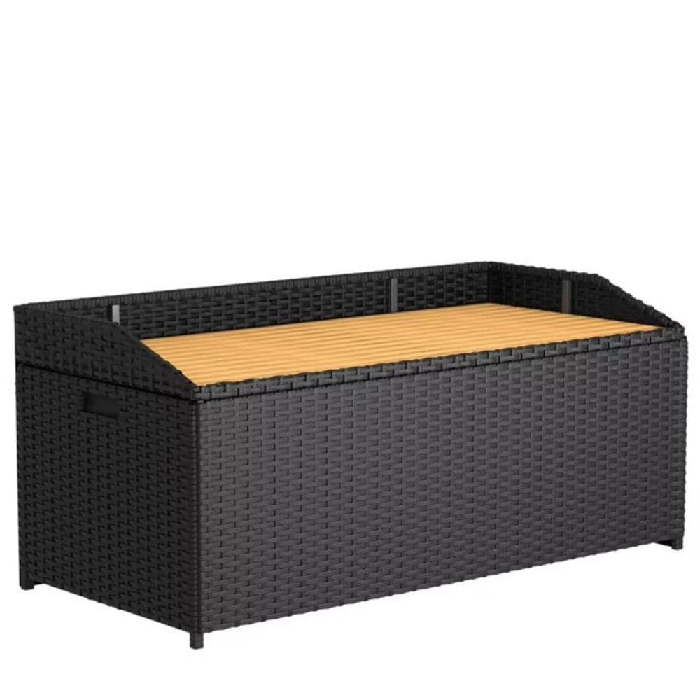 Vineego LS-PSB22-0089-BKA 0089 70-Gallon Black Plastic Deck Box