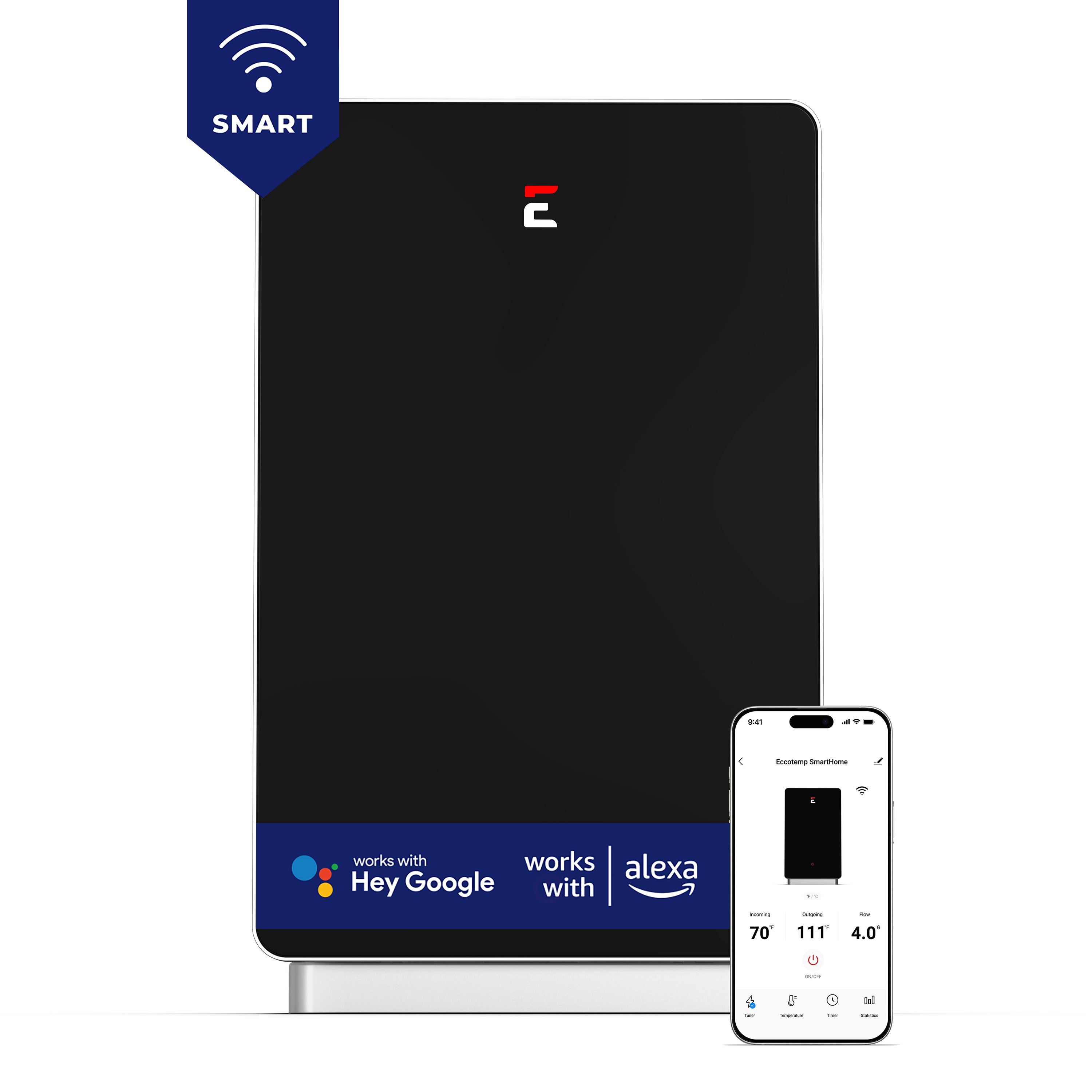 Eccotemp SHIE-27 Smarthome Shie-27 27kw Electric Tankless Water Heater