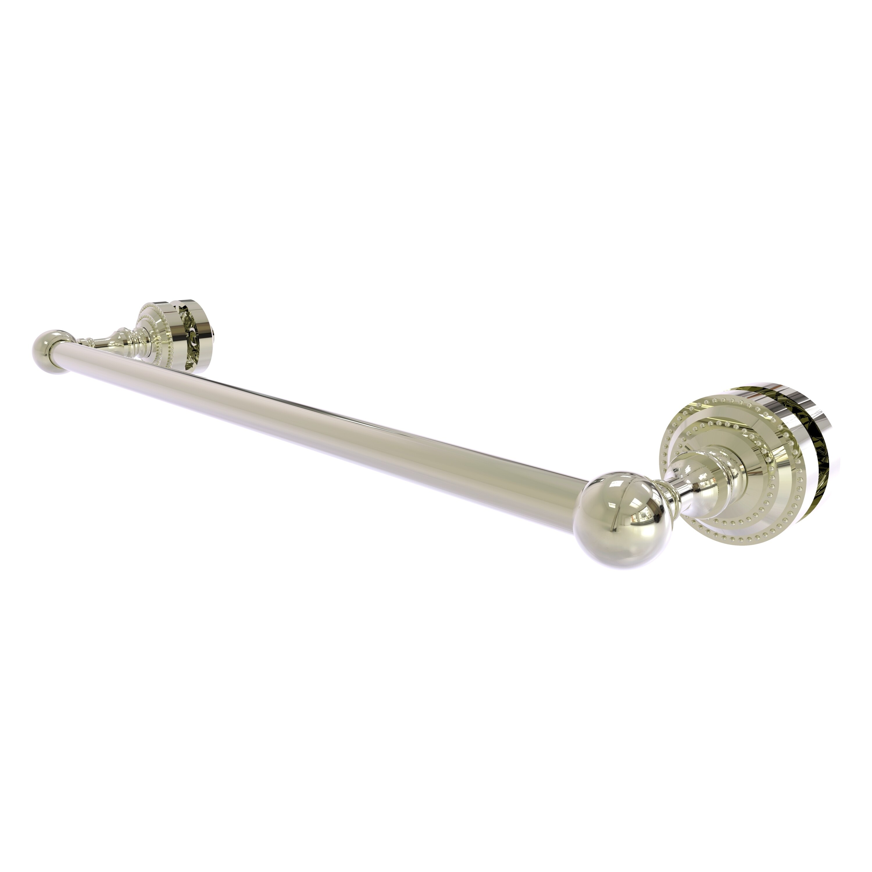 Allied Brass DT-41-SM-18-PNI Dottingham 18-in Polished Nickel Wall mount Single Towel Bar