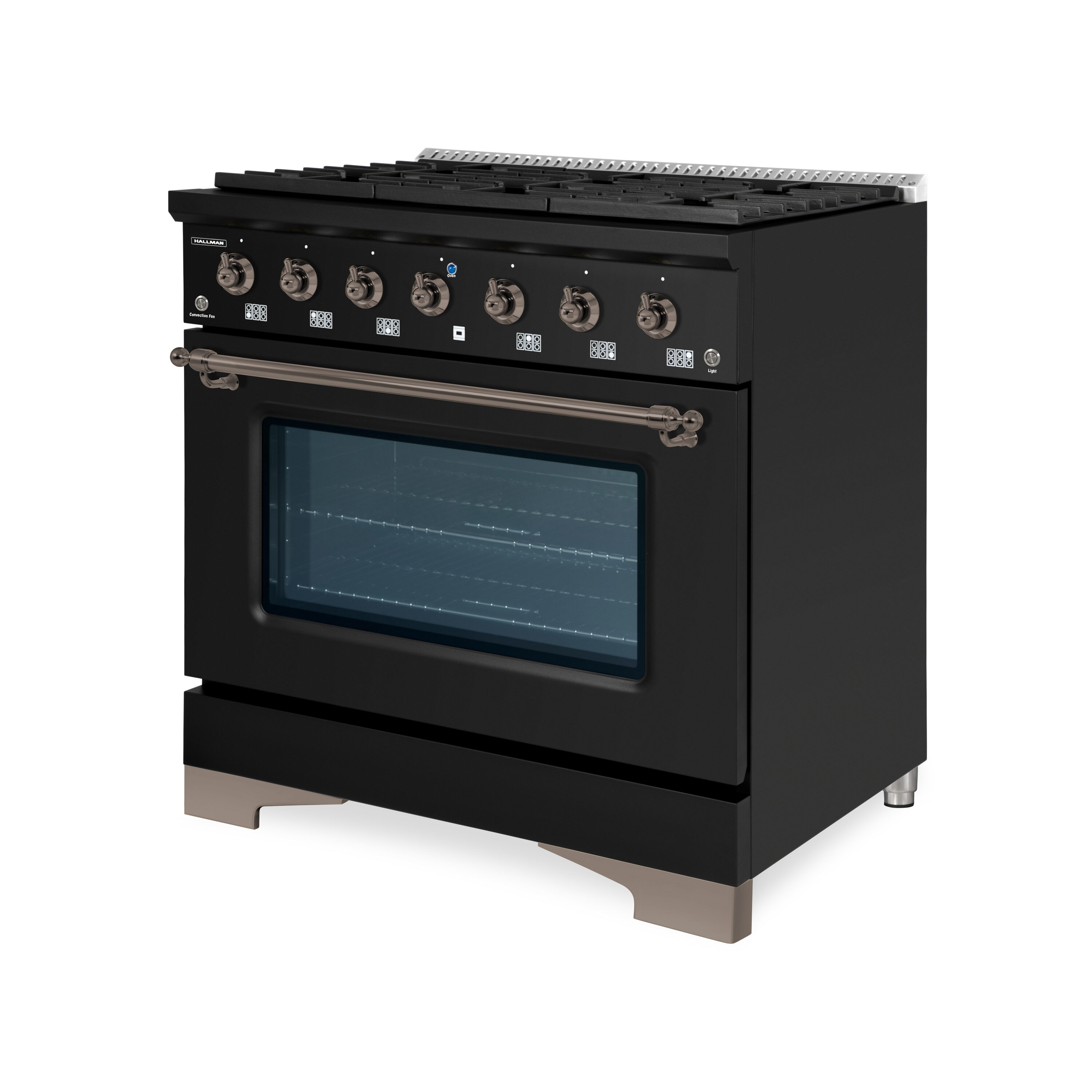 Hallman HCLRDF36BZMG Dual-Fuel-Ranges - View #2
