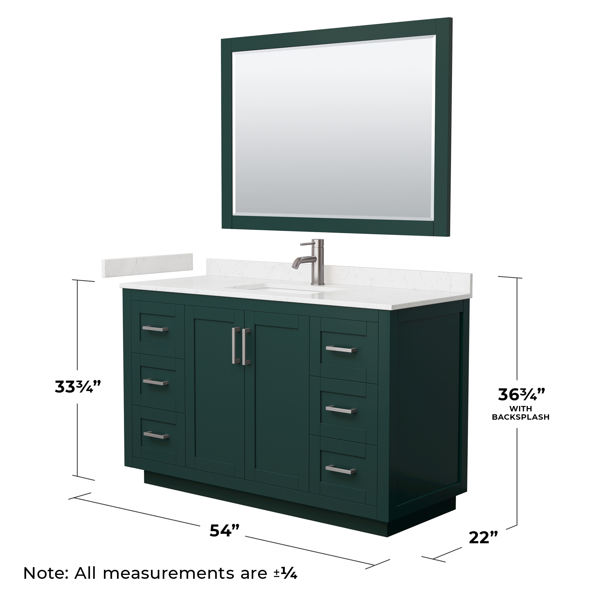 Wyndham Collection WCF292954SGEC2UNSM46 Bath-Vanity-Combo - View #6