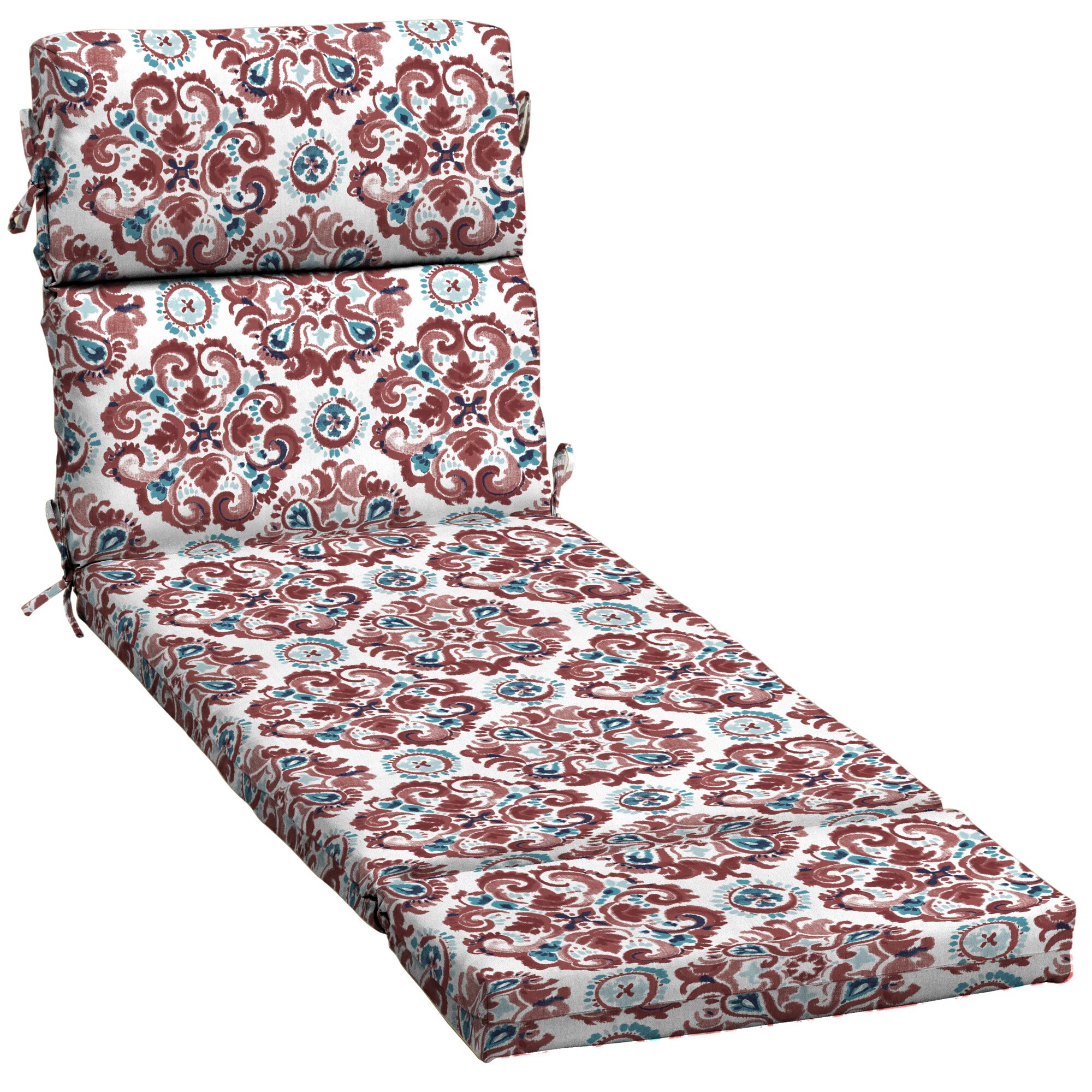 style selections patio chaise lounge chair cushion polyester