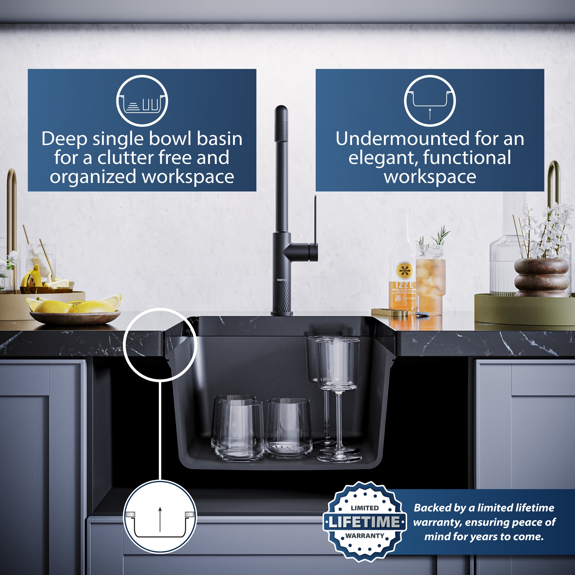Karran QU-690-BL Kitchen-Sinks - View #5