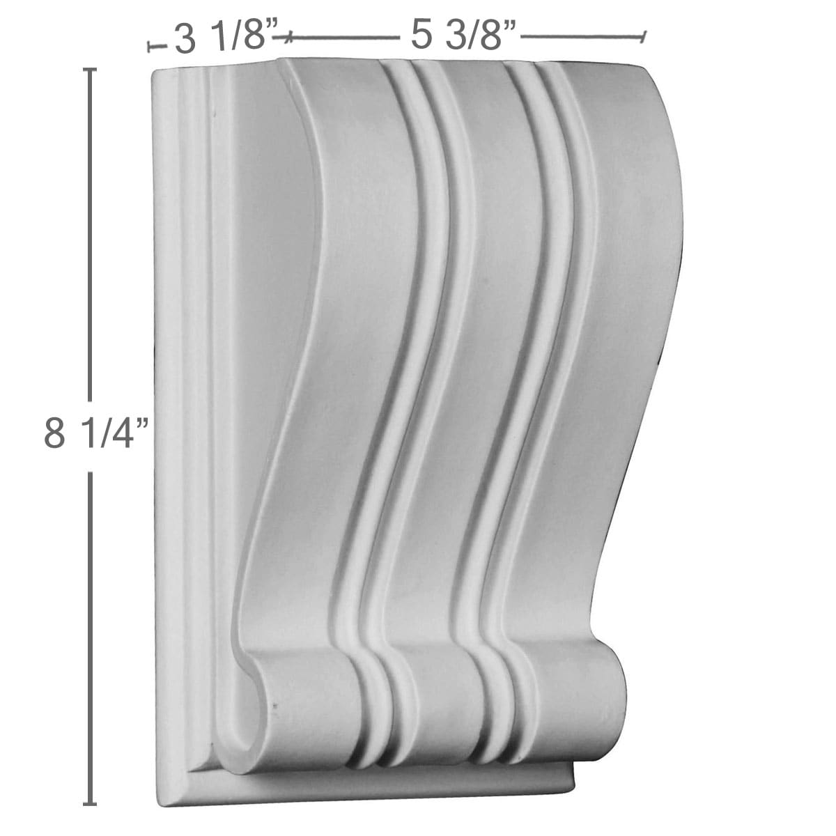 Ekena Millwork COR05X03X08EL corbels - View #2