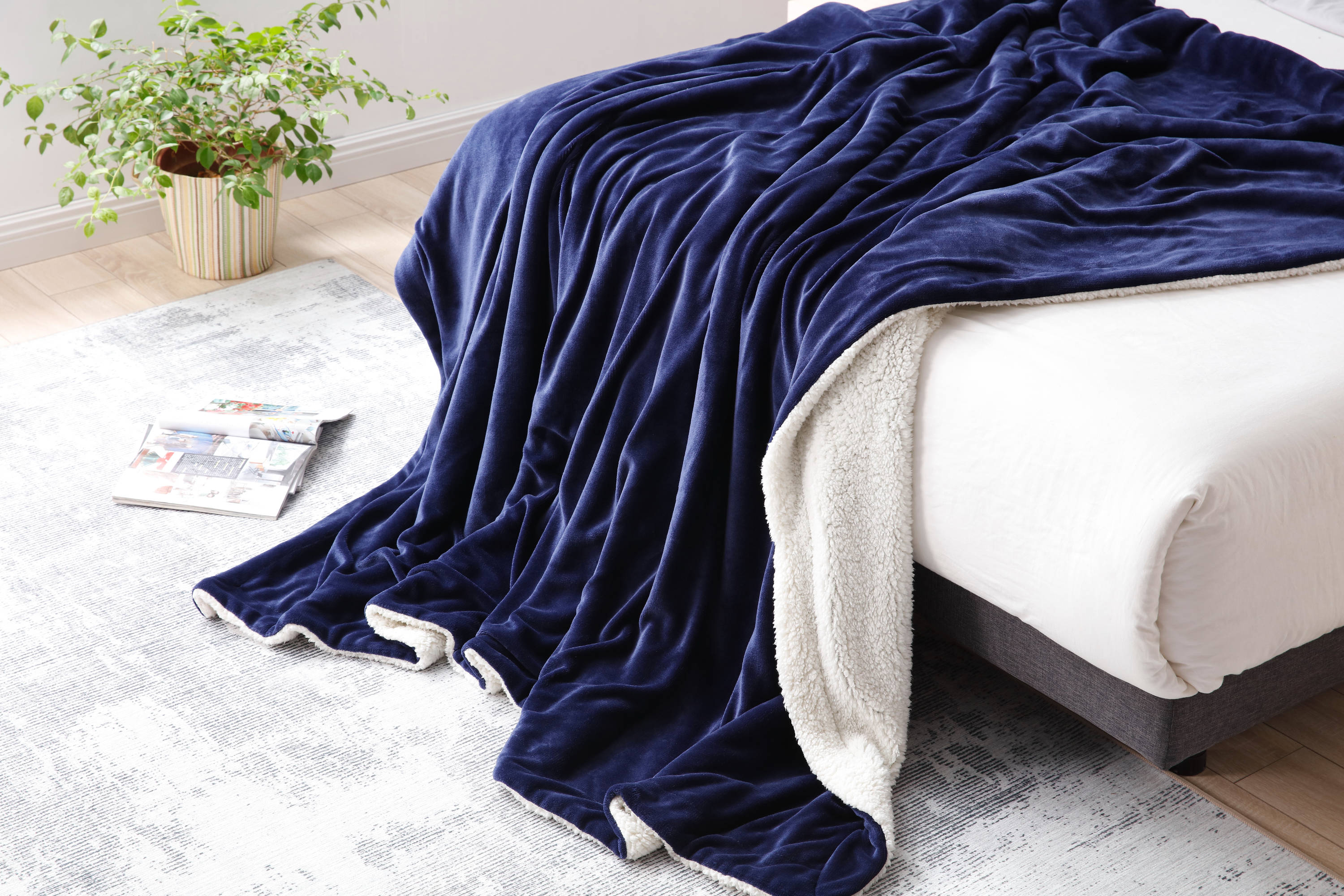 LBaiet 9178-FQ NAVY Blankets-And-Throws - View #4