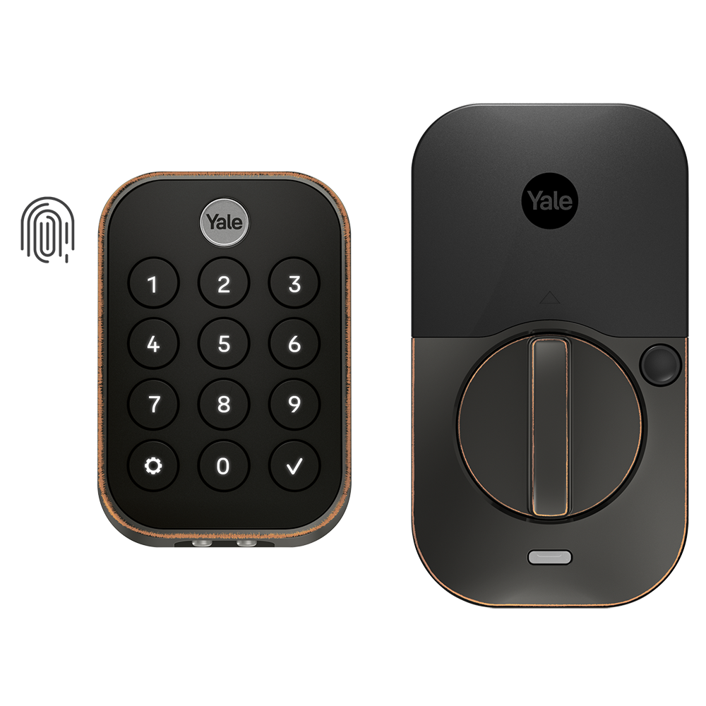 Yale YRD430-F-BLE-0BP Assure Lock 2 Oil Rubbed Bronze Smart Lock Electronic Deadbolt Bluetooth Fingerprint Keypad