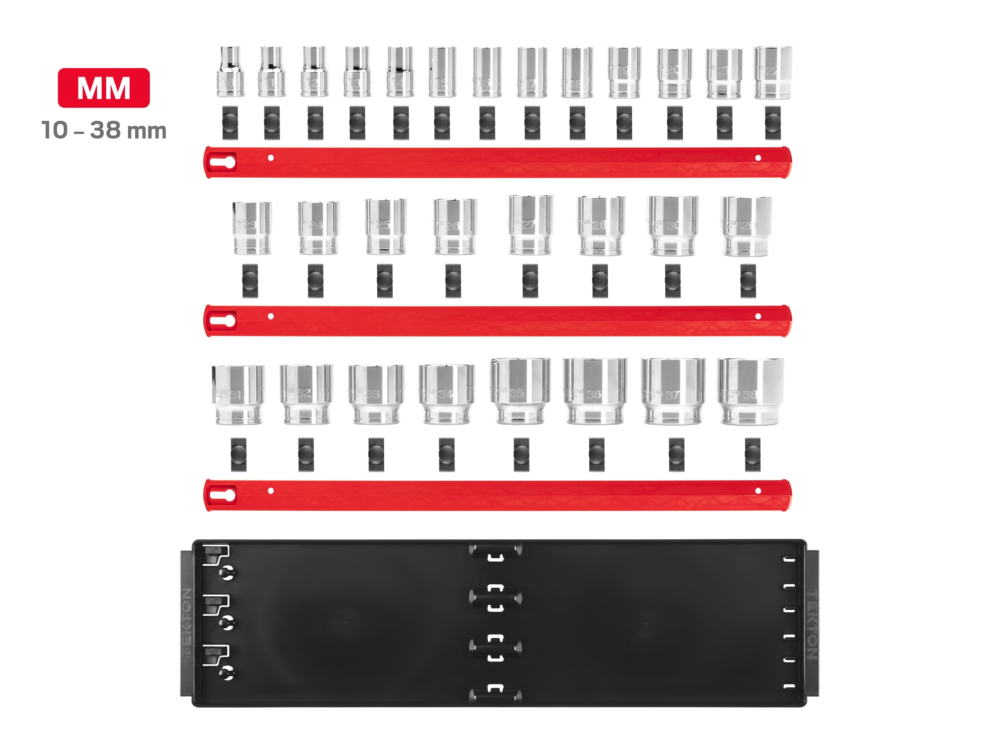 TEKTON 1/2-in Drive Metric Shallow Socket Set (29-Pieces) SHD92124 Sansujyuku sansujyuku.com