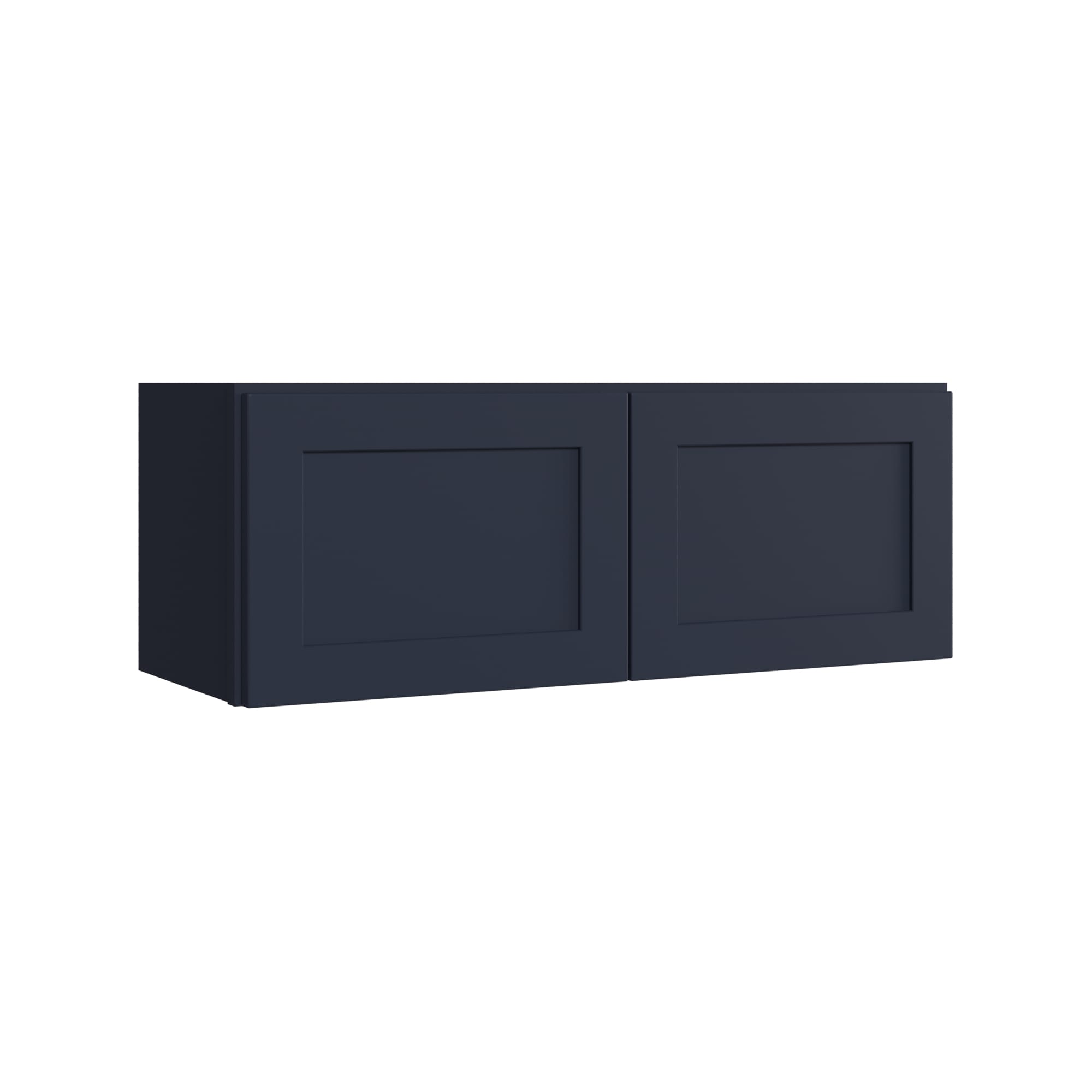 KraftMaid Momentum W3312G77 Deveron 33-in W x 12-in H x 12-in D Midnight Wall Fully assembled Plywood Cabinet (Recessed Panel Shaker)