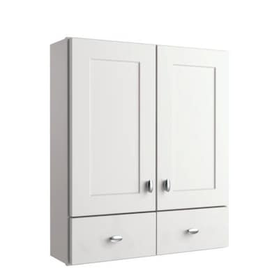 White Bathroom Wall Cabinet, White Wooden Bathroom Wall Cabinet