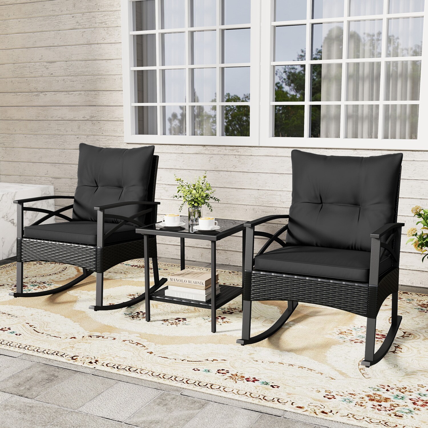 Slickblue D-CO-KD50557WH Patio-Conversation-Sets - View #2