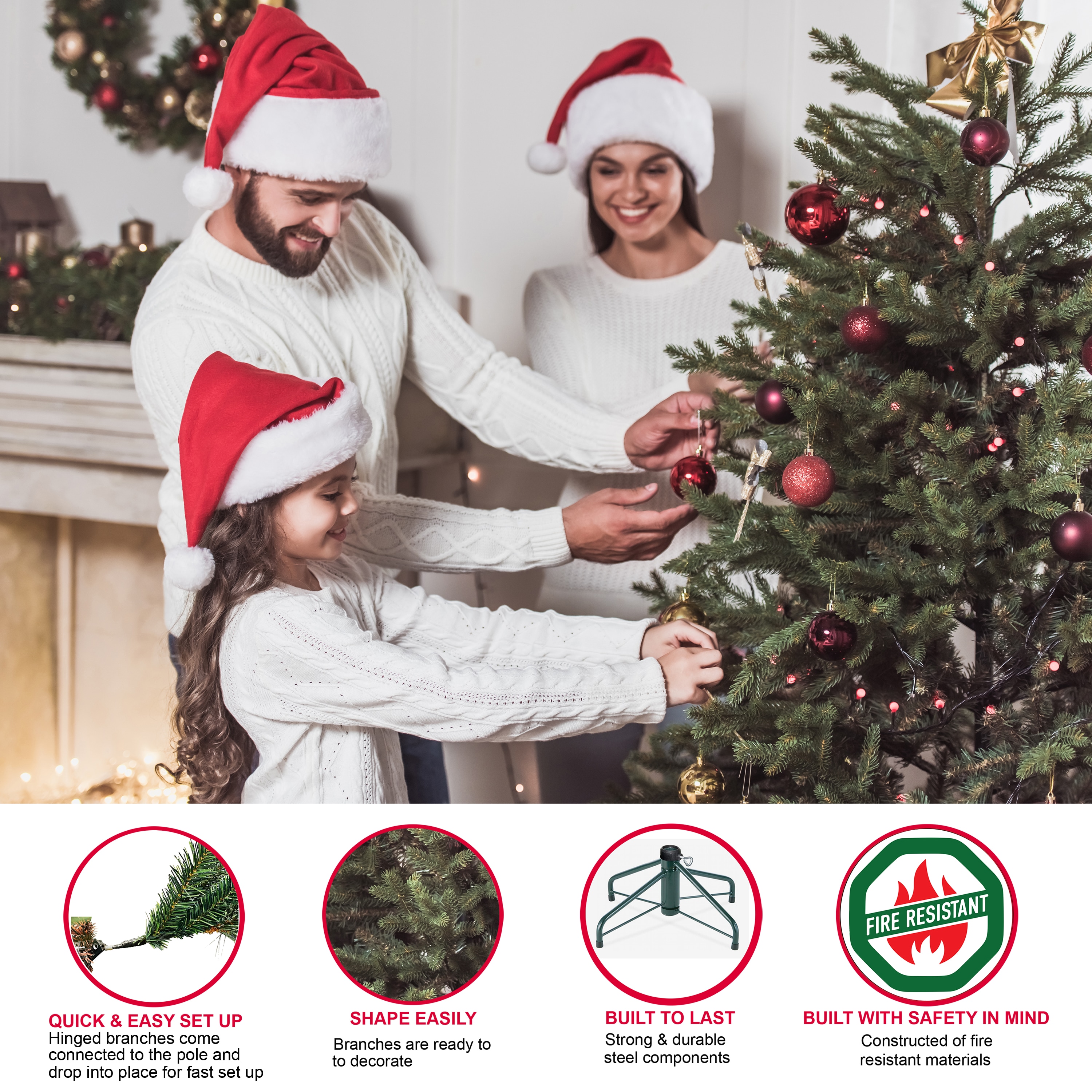 Puleo International 301-APGSLA-75C45 Artificial-Christmas-Trees - View #7