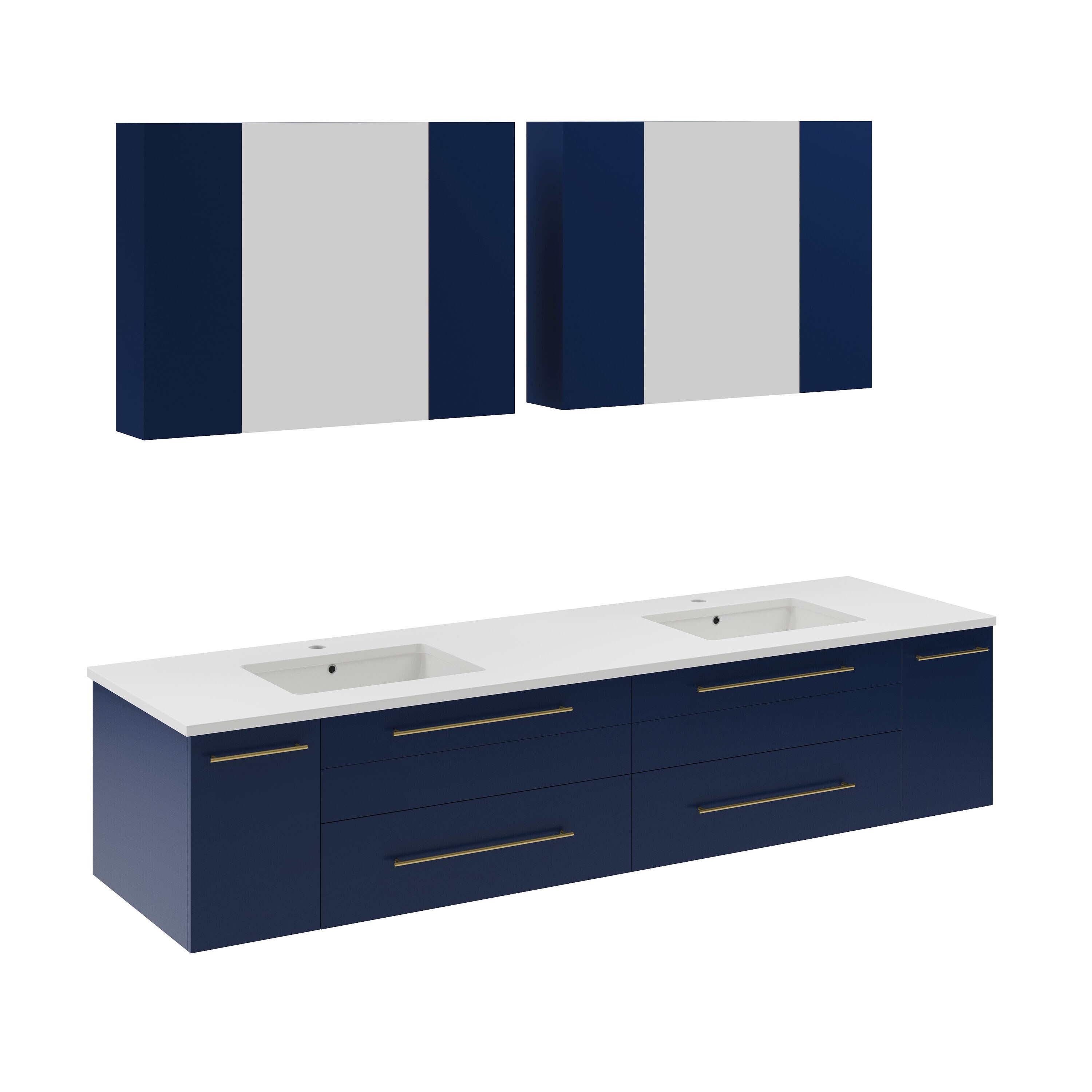 Fresca FVN6172RBL-UNS-D Bath-Vanity-Combo - View #2
