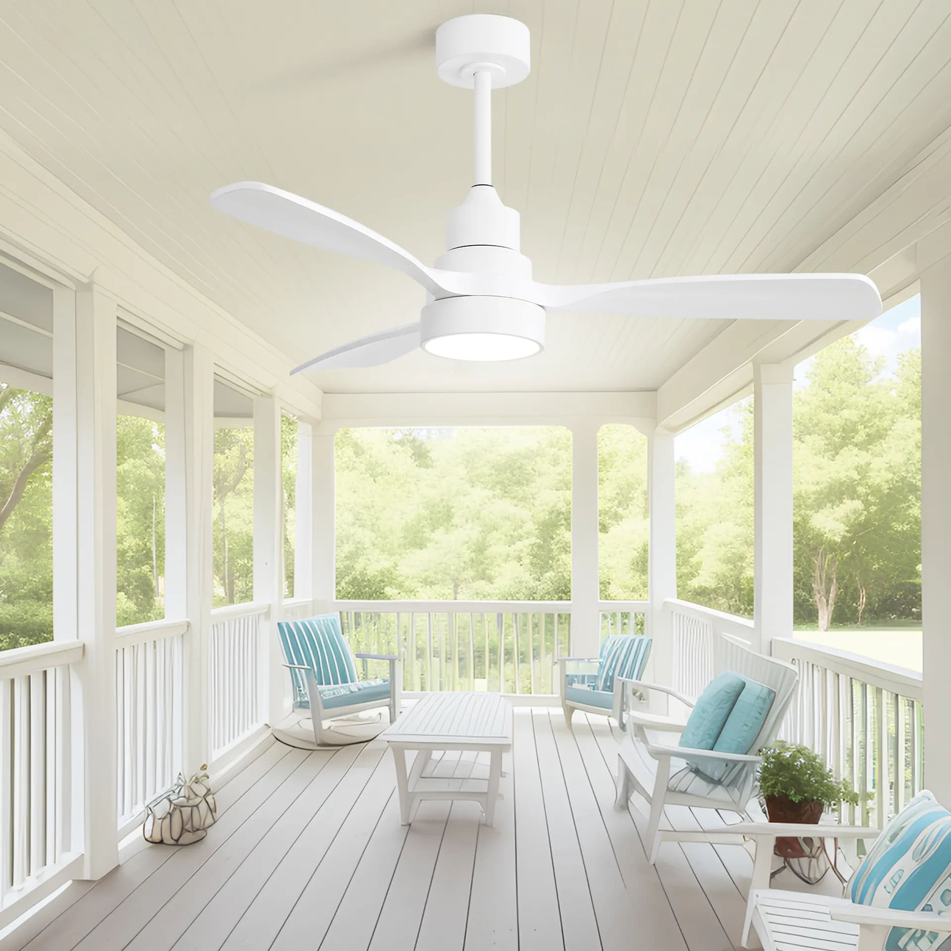 Sofucor LS-48K006-WH-WH-50 Ceiling-Fans - View #4